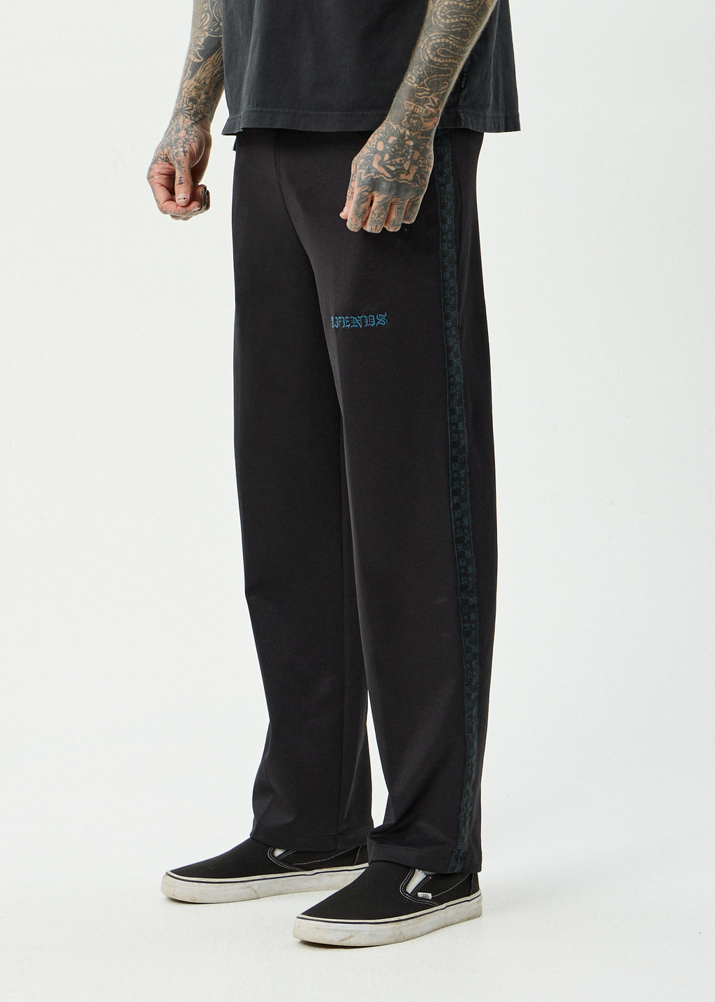 AFENDS Mens Spinal - Track Pant - Black
