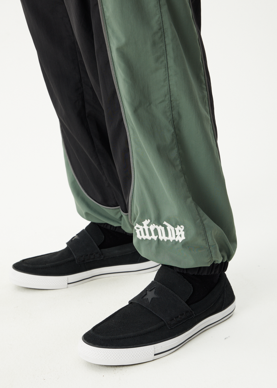 AFENDS Mens Sporting - Panelled Track Pant - Black