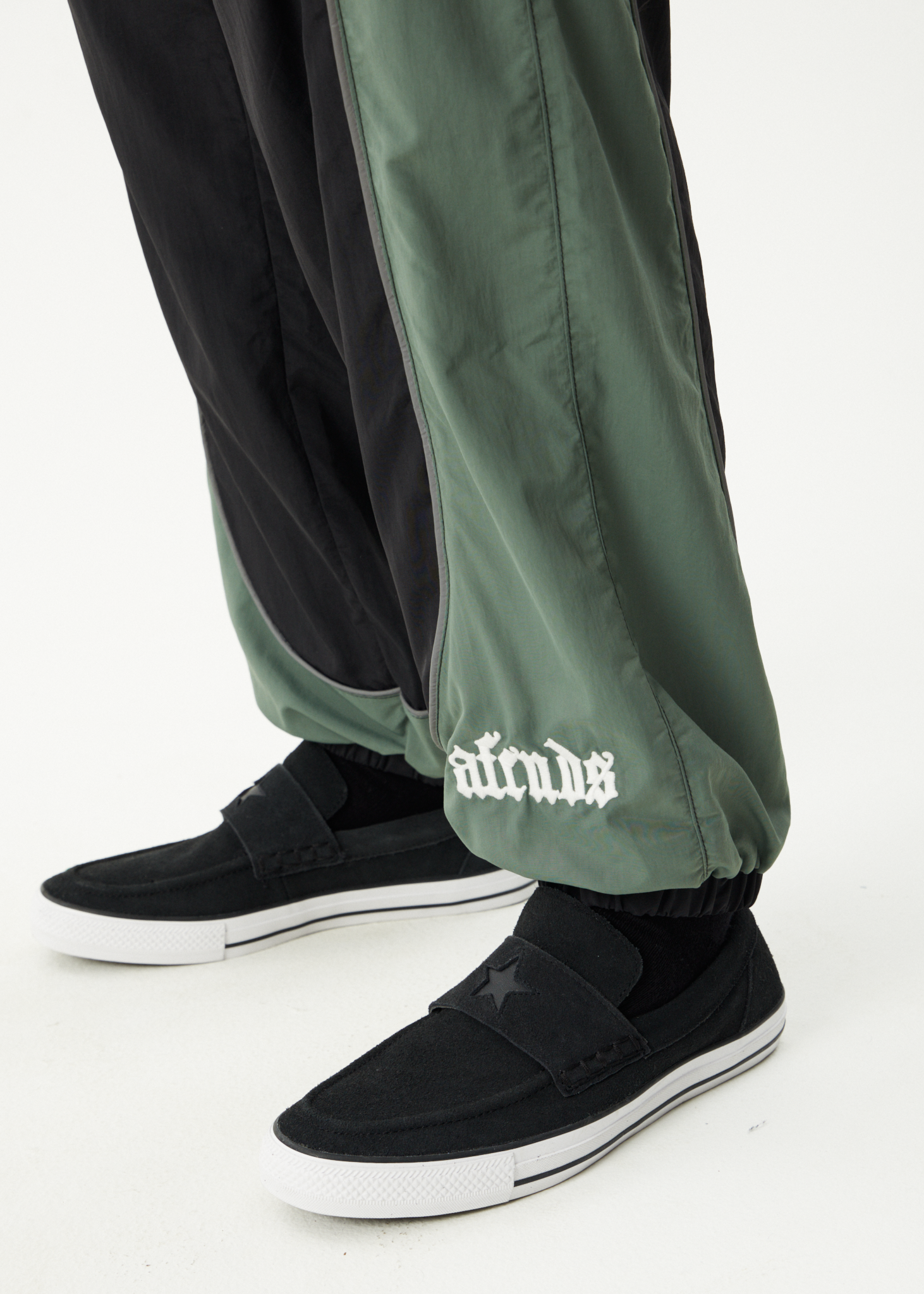 AFENDS Mens Sporting - Panelled Track Pant - Black