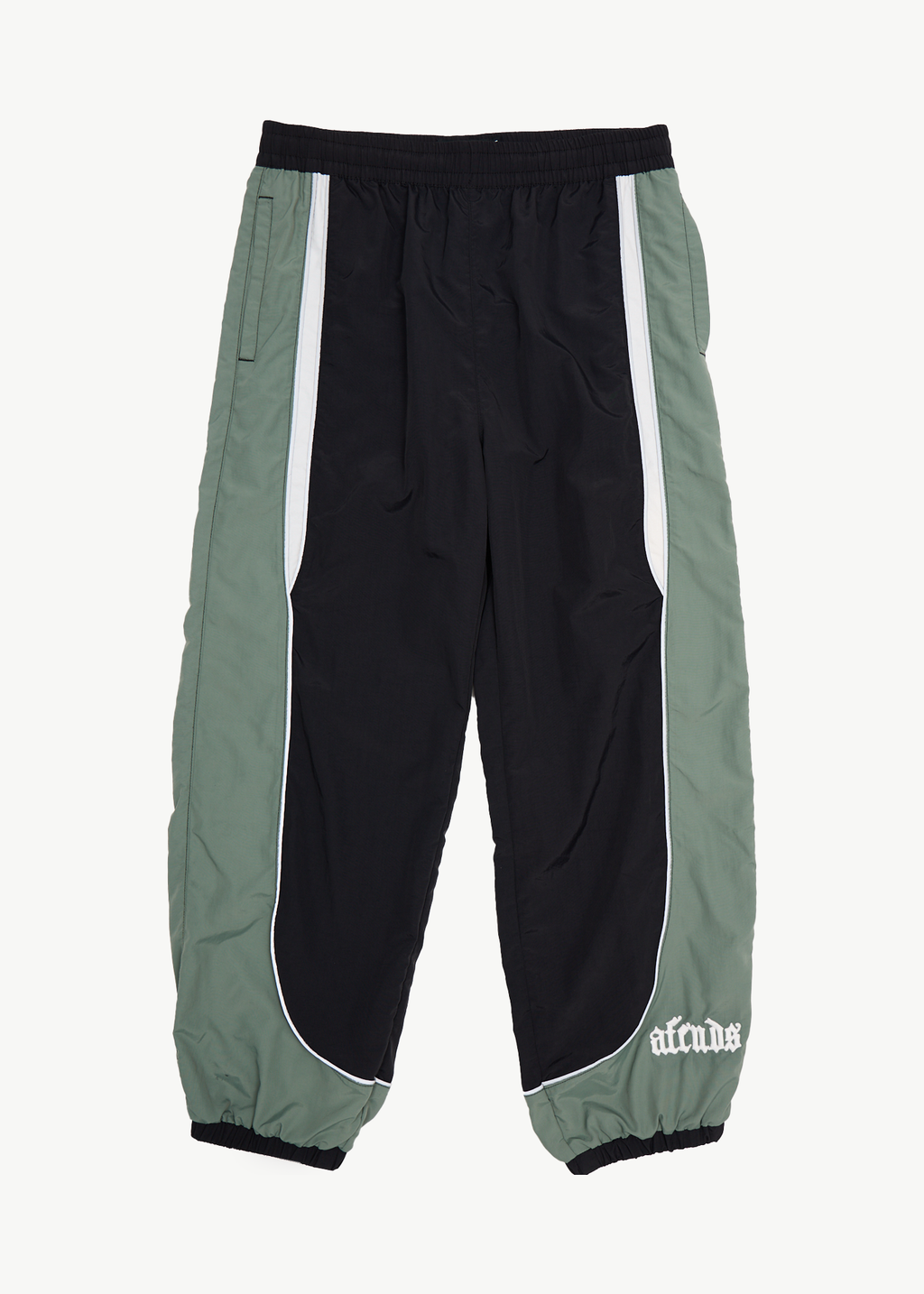 AFENDS Mens Sporting - Panelled Track Pant - Black