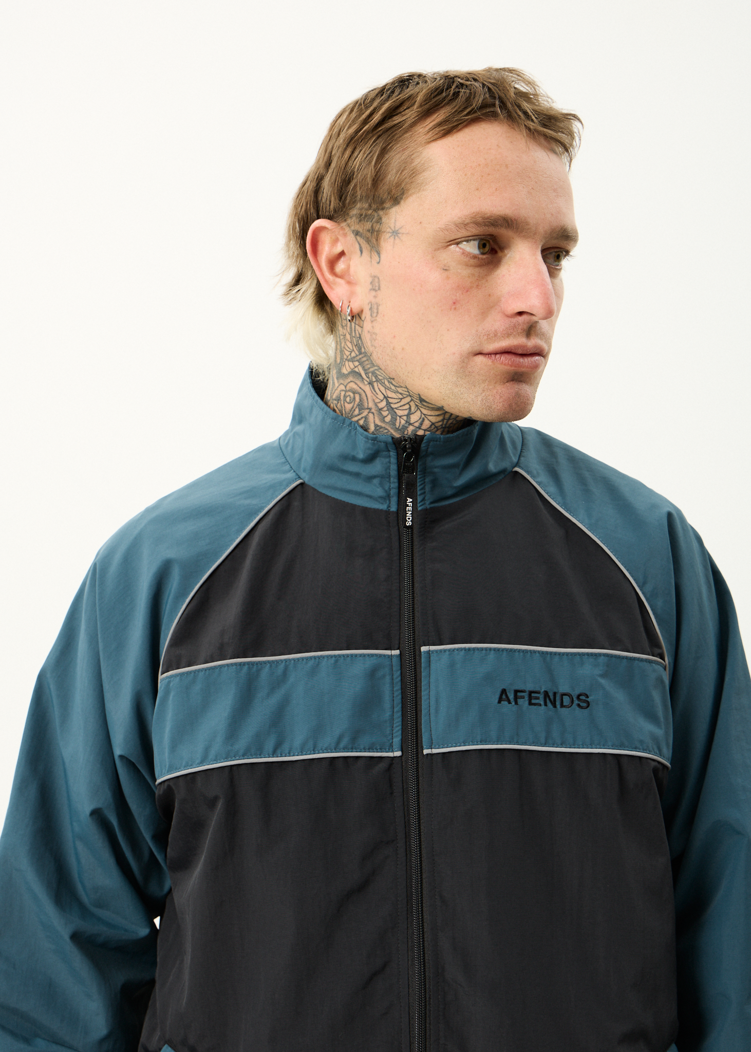 AFENDS Mens Spicy - Sports Spray Jacket - Black