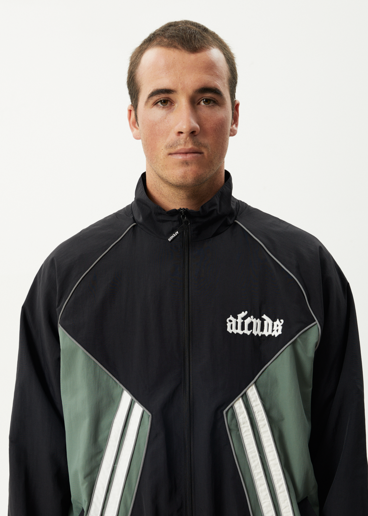 AFENDS Mens Sporting - Sports Spray Jacket - Black