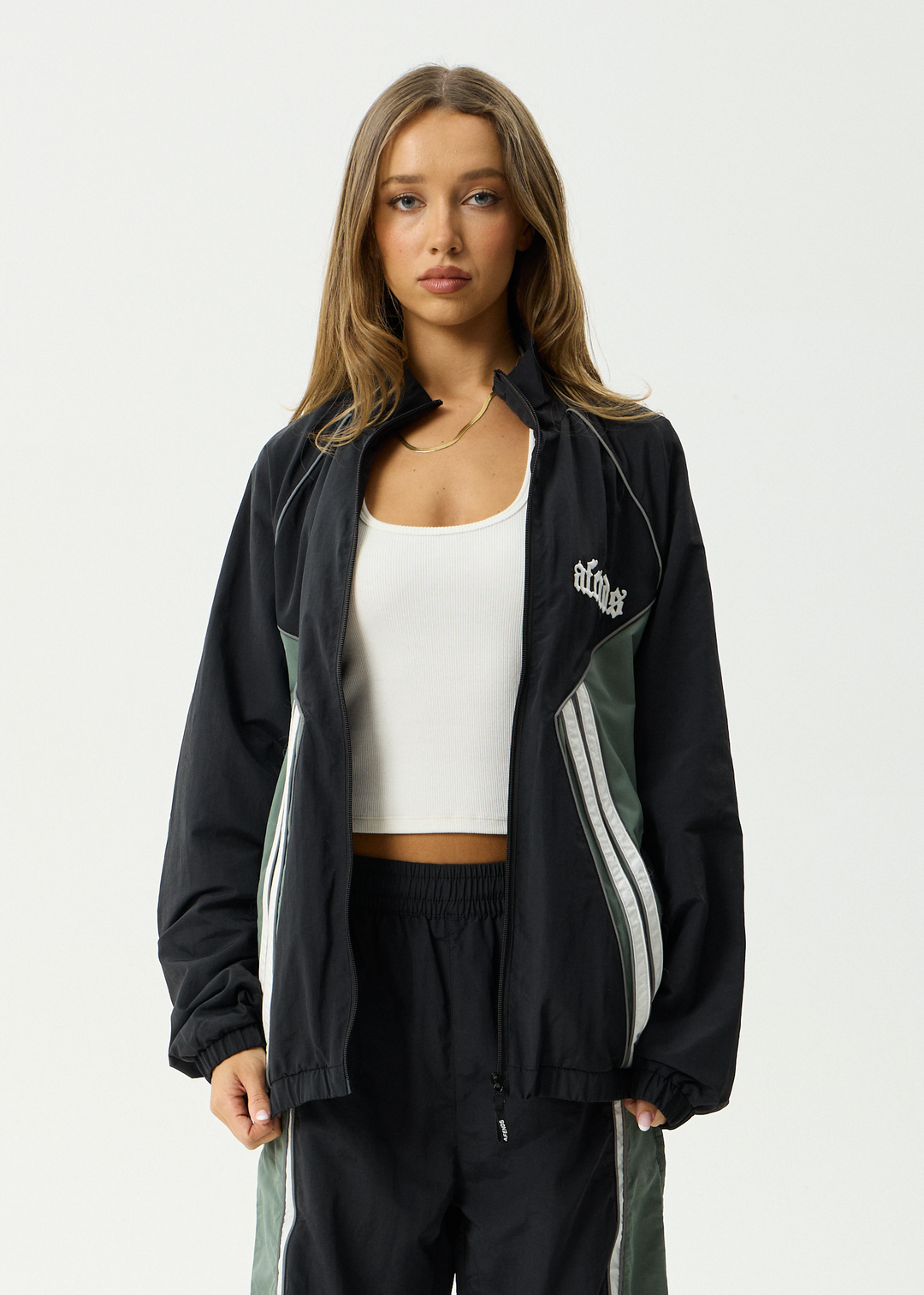 AFENDS Mens Sporting - Sports Spray Jacket - Black