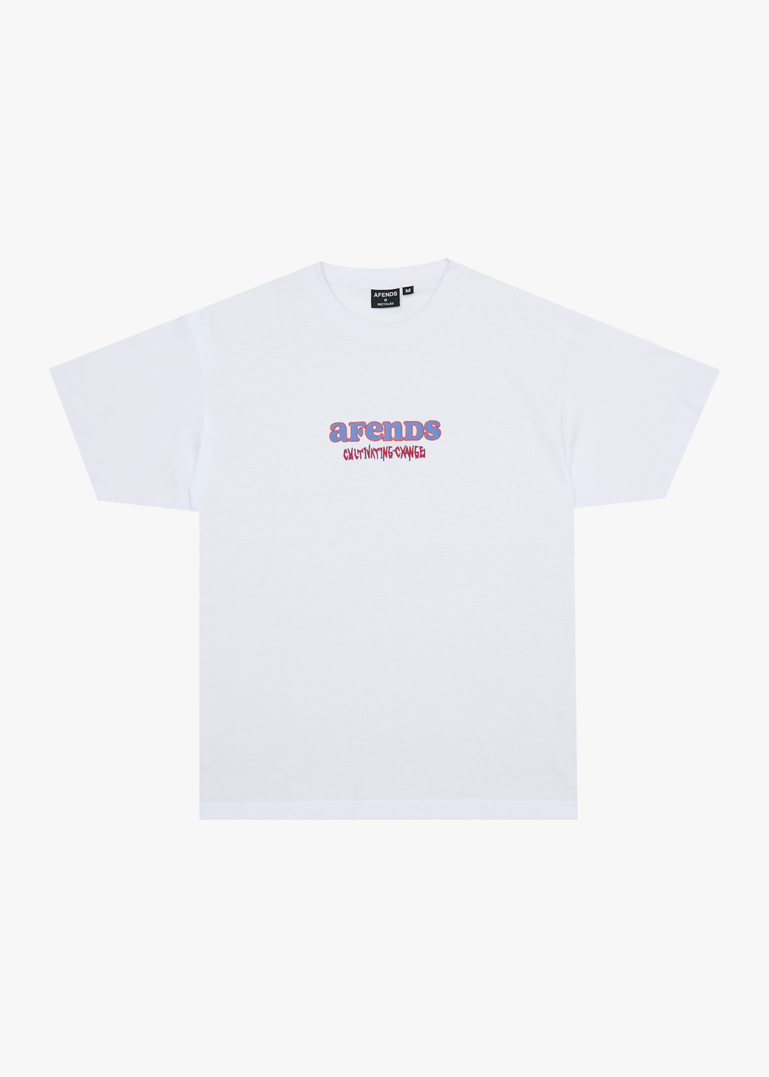 AFENDS Mens Simple Times - Boxy Tee - White