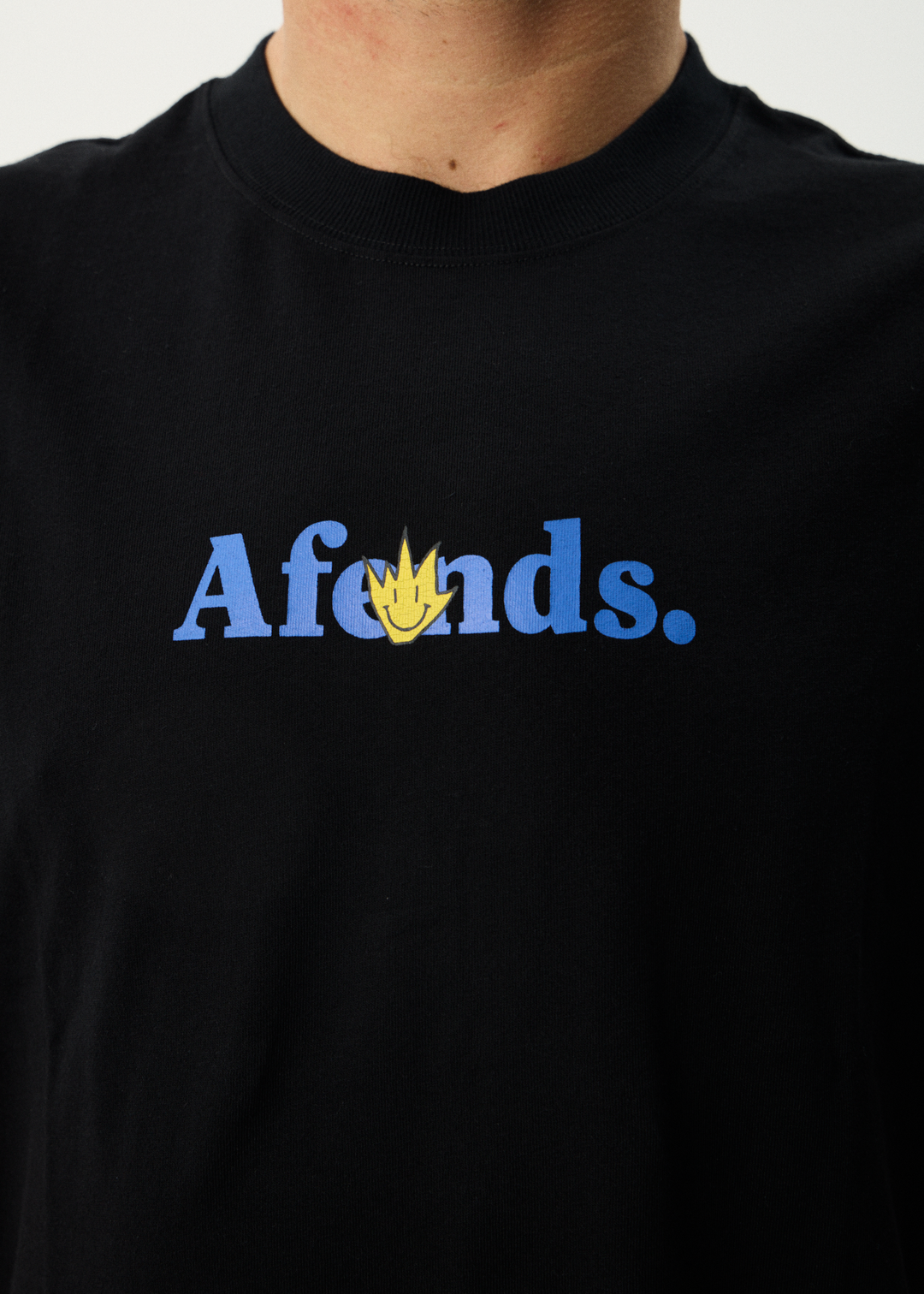 AFENDS Mens Smiles - Retro Tee - Black