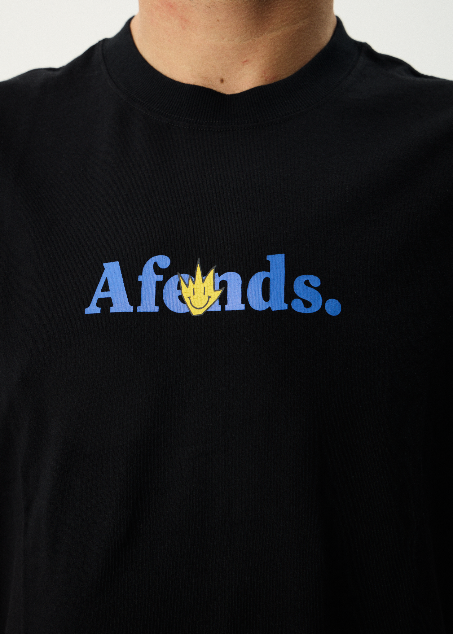 AFENDS Mens Smiles - Retro Tee - Black