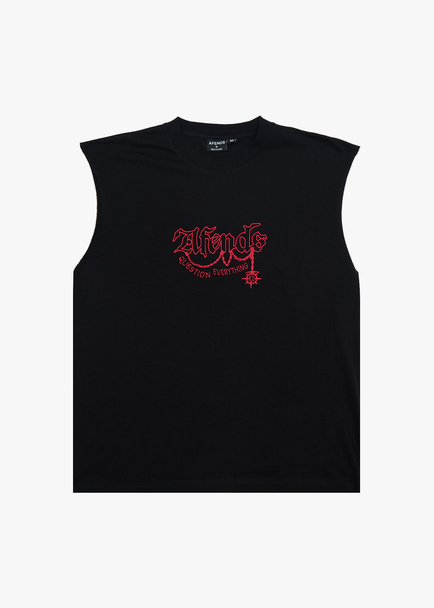 AFENDS Mens Ballz - Sleeveless Tee - Black