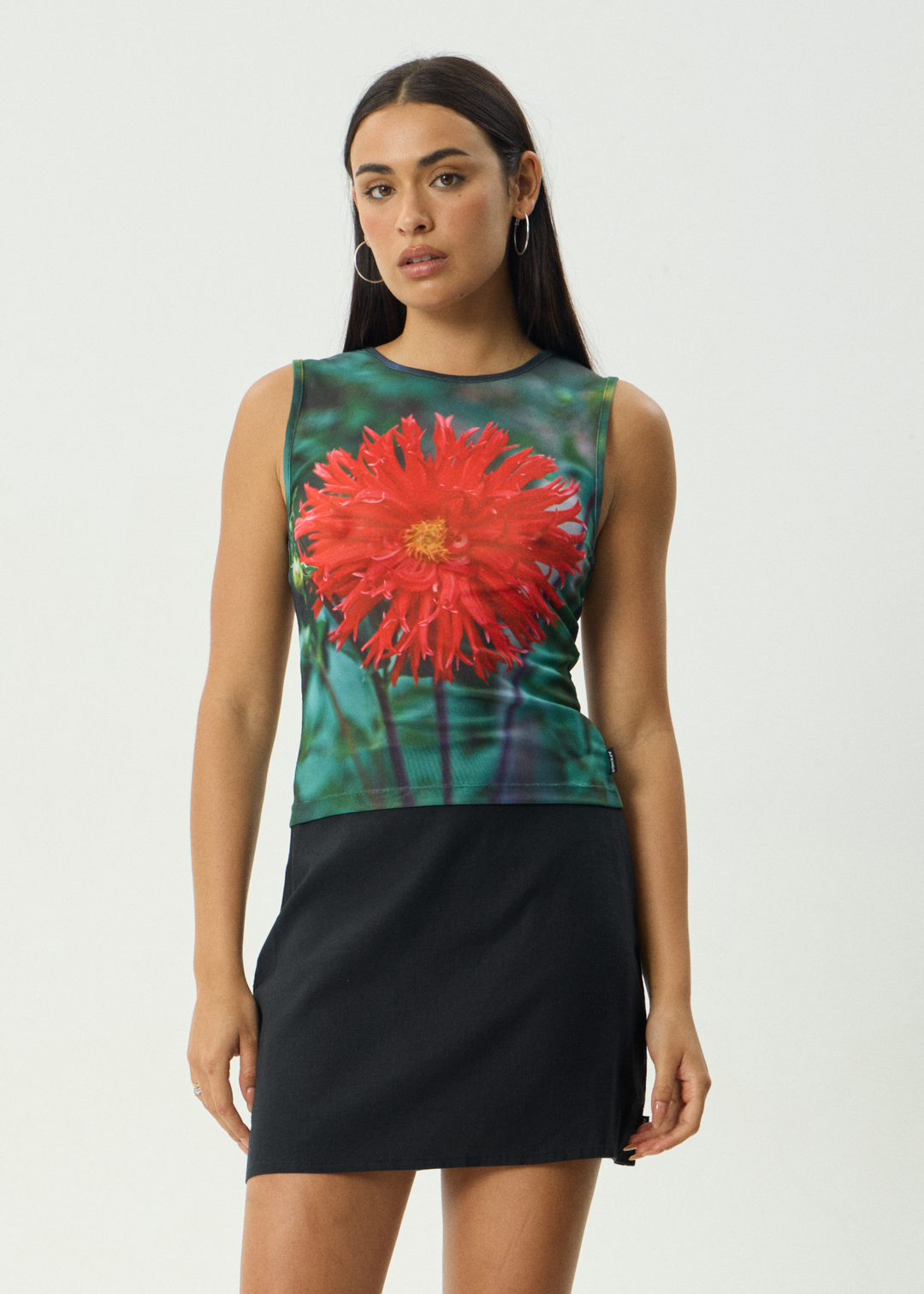 AFENDS Womens Open Up - Sheer Tank - Multi