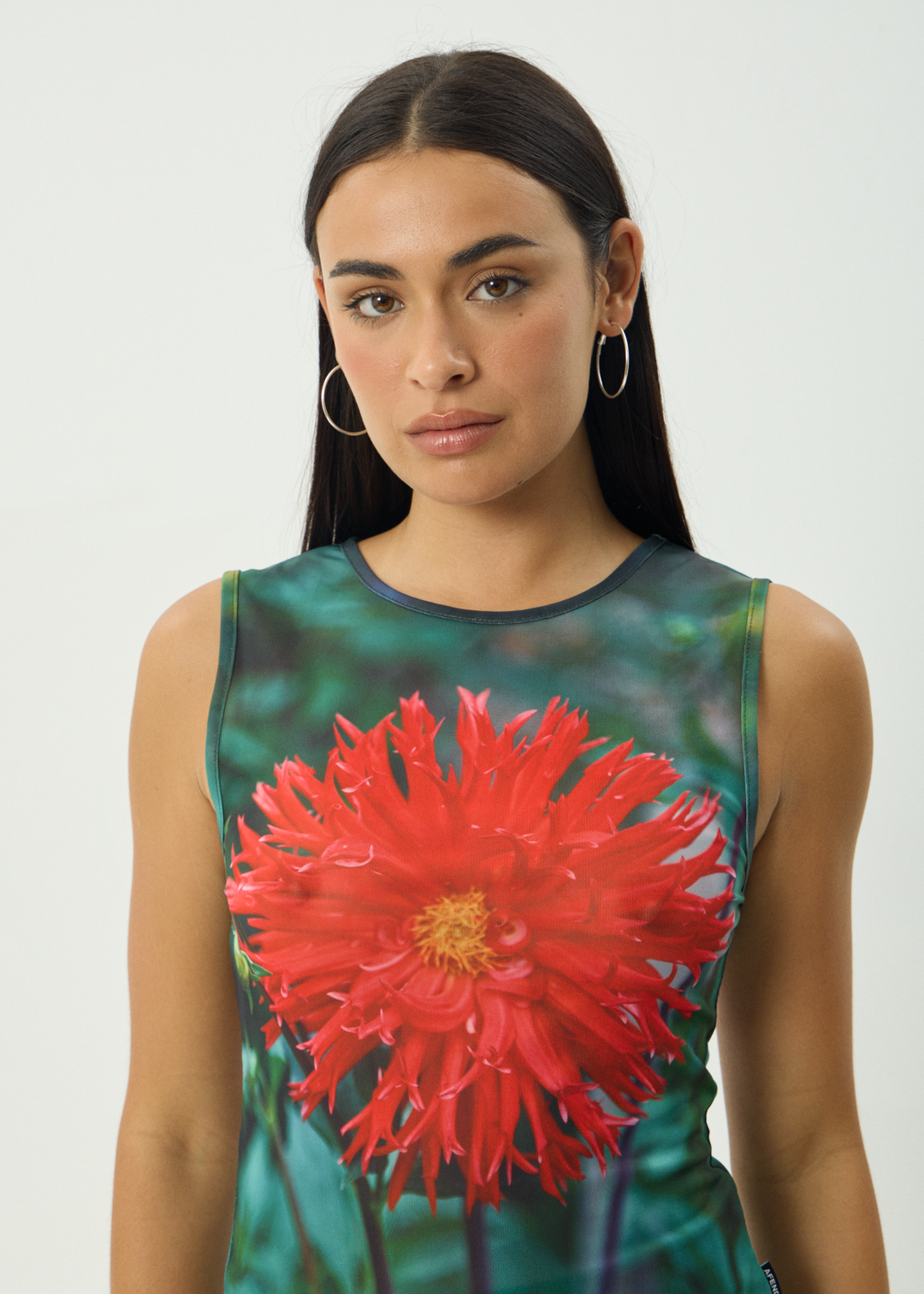 AFENDS Womens Open Up - Sheer Tank - Multi