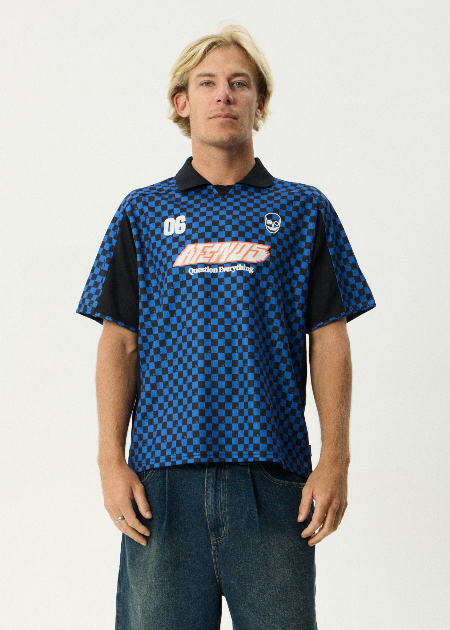 AFENDS Mens In'It 1000 - Sports Jersey - Marine