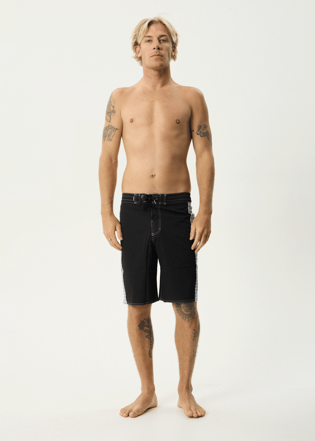 AFENDS Mens Evans - Surf Related Boardshort 20" - Black