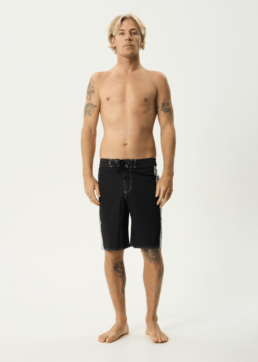 AFENDS Mens Evans - Surf Related Boardshort 20" - Black