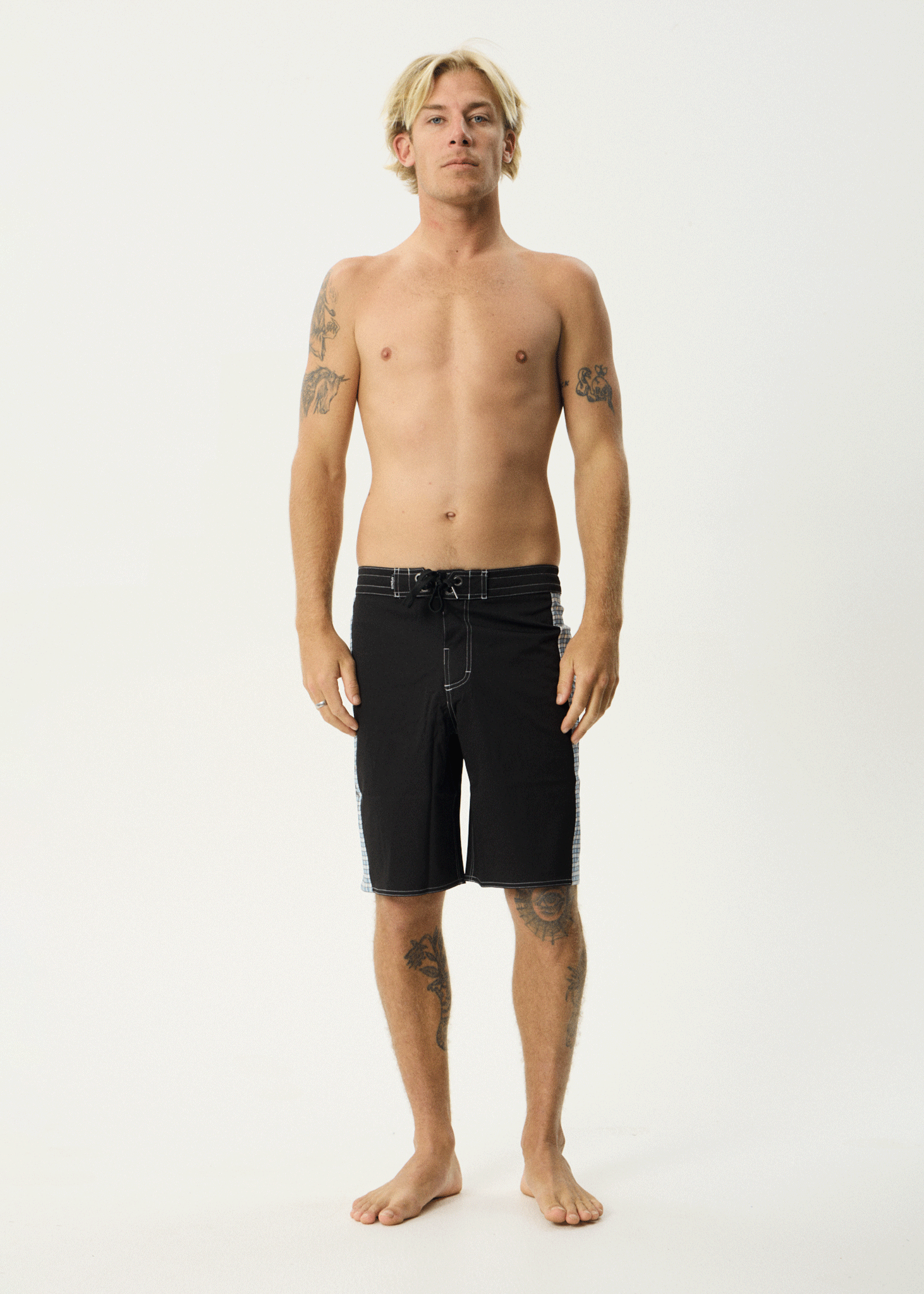 AFENDS Mens Evans - Surf Related Boardshort 20" - Black