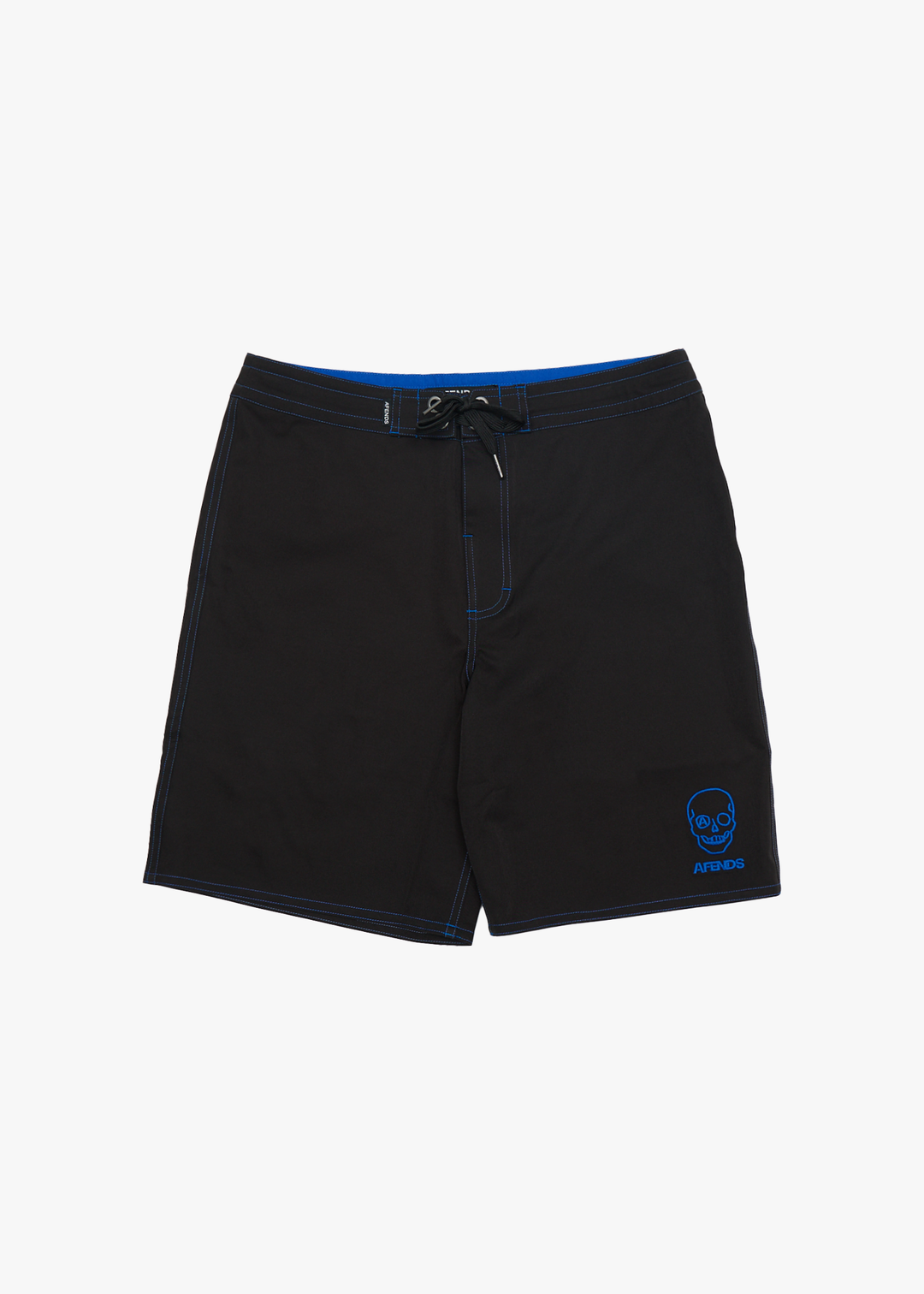 AFENDS Mens Skeletor - Surf Related V2 Boardshort 19" - Black