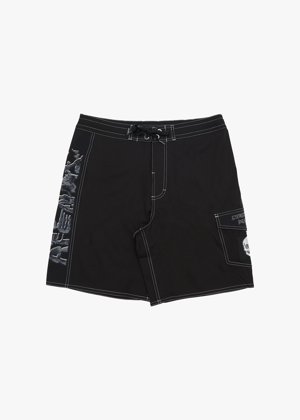 AFENDS Mens Lqd Metal - Surf Related V2 Boardshort 19" - Black