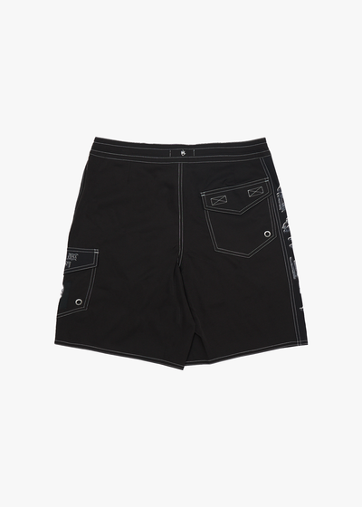 AFENDS Mens Lqd Metal - Surf Related V2 Boardshort 19" - Black