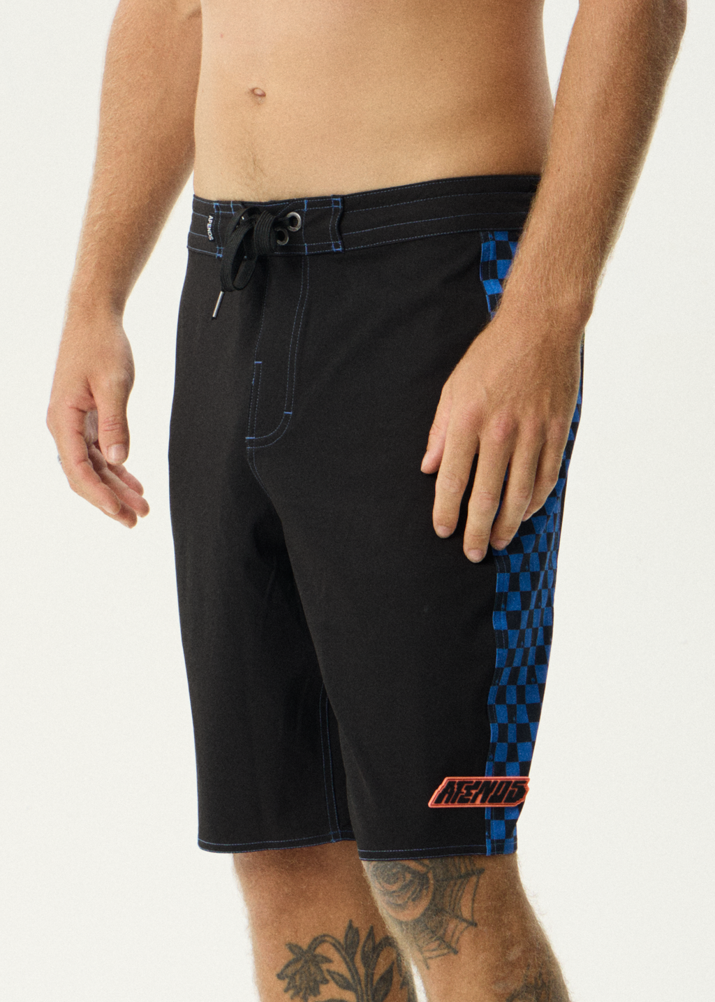 AFENDS Mens In'It 1000 - Surf Related V2 Boardshort 20" - Black