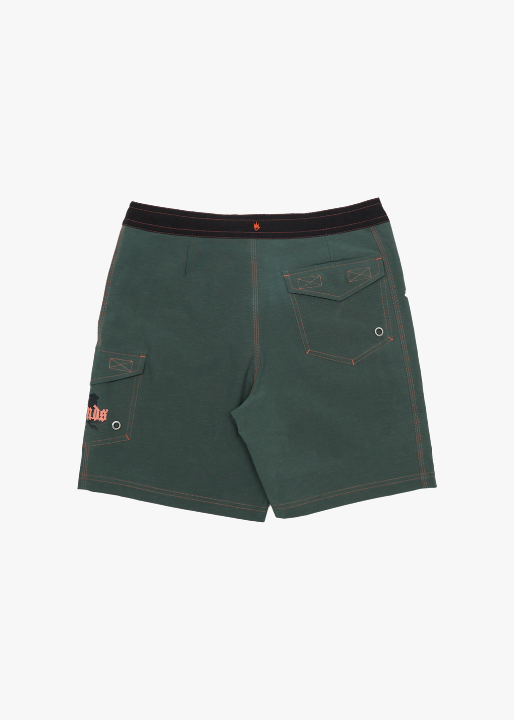 AFENDS Mens Petal - Surf Related V2 Boardshort 18" - Pine