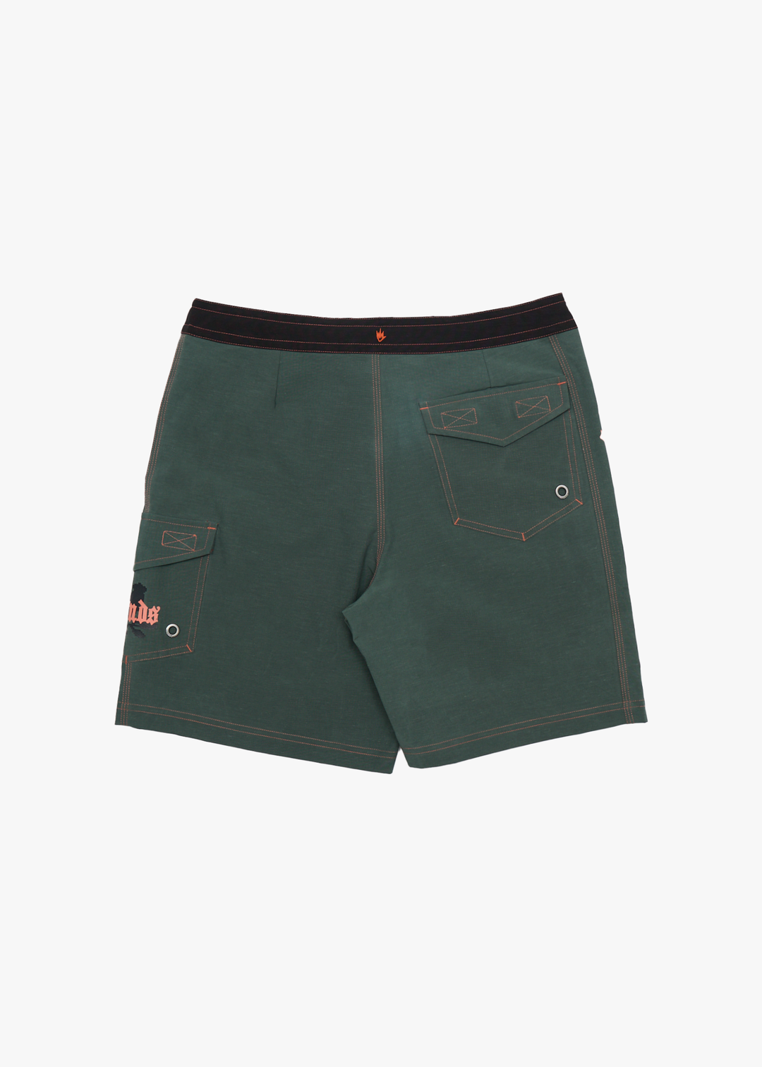 AFENDS Mens Petal - Surf Related V2 Boardshort 18" - Pine