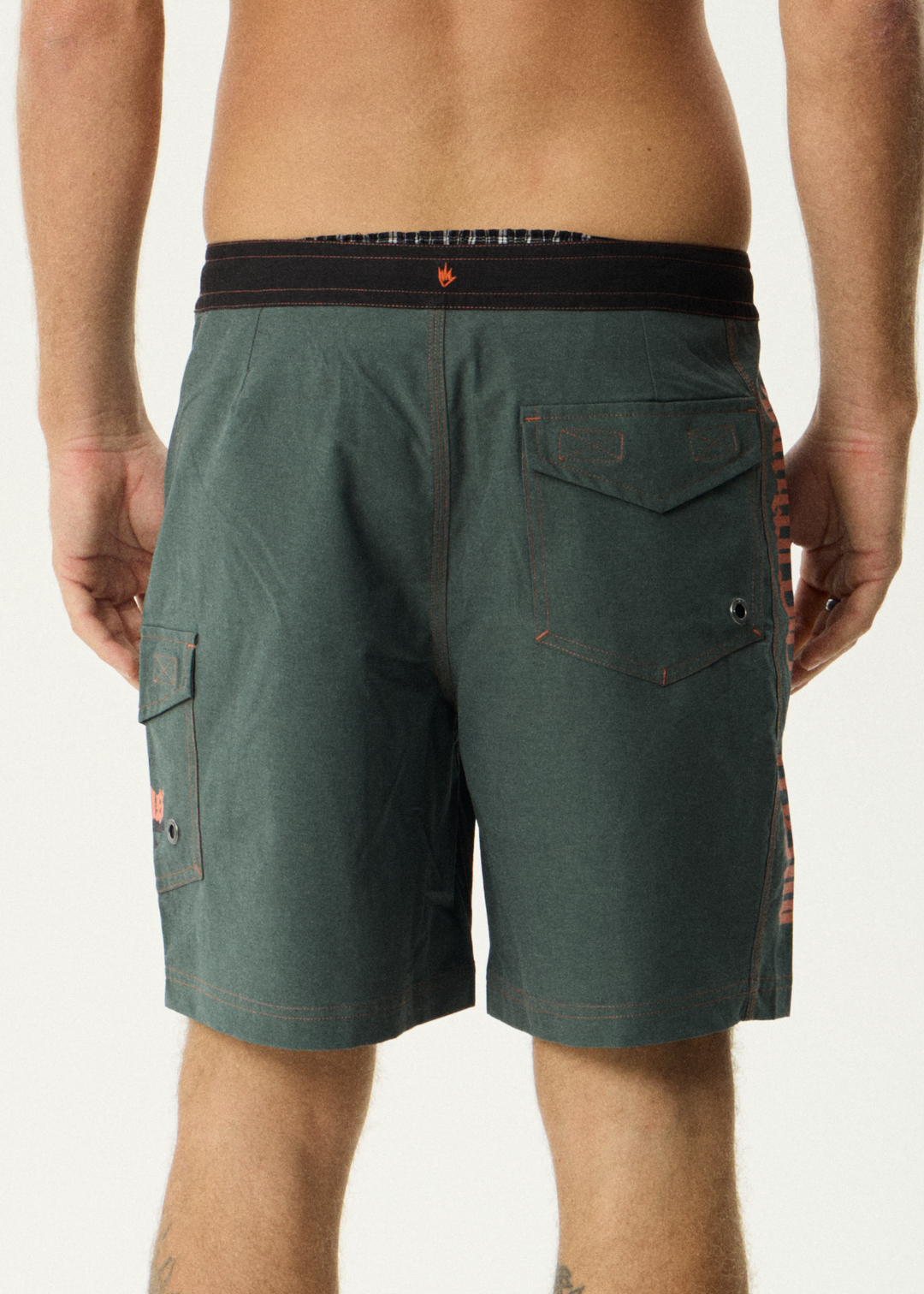 AFENDS Mens Petal - Surf Related V2 Boardshort 18" - Pine