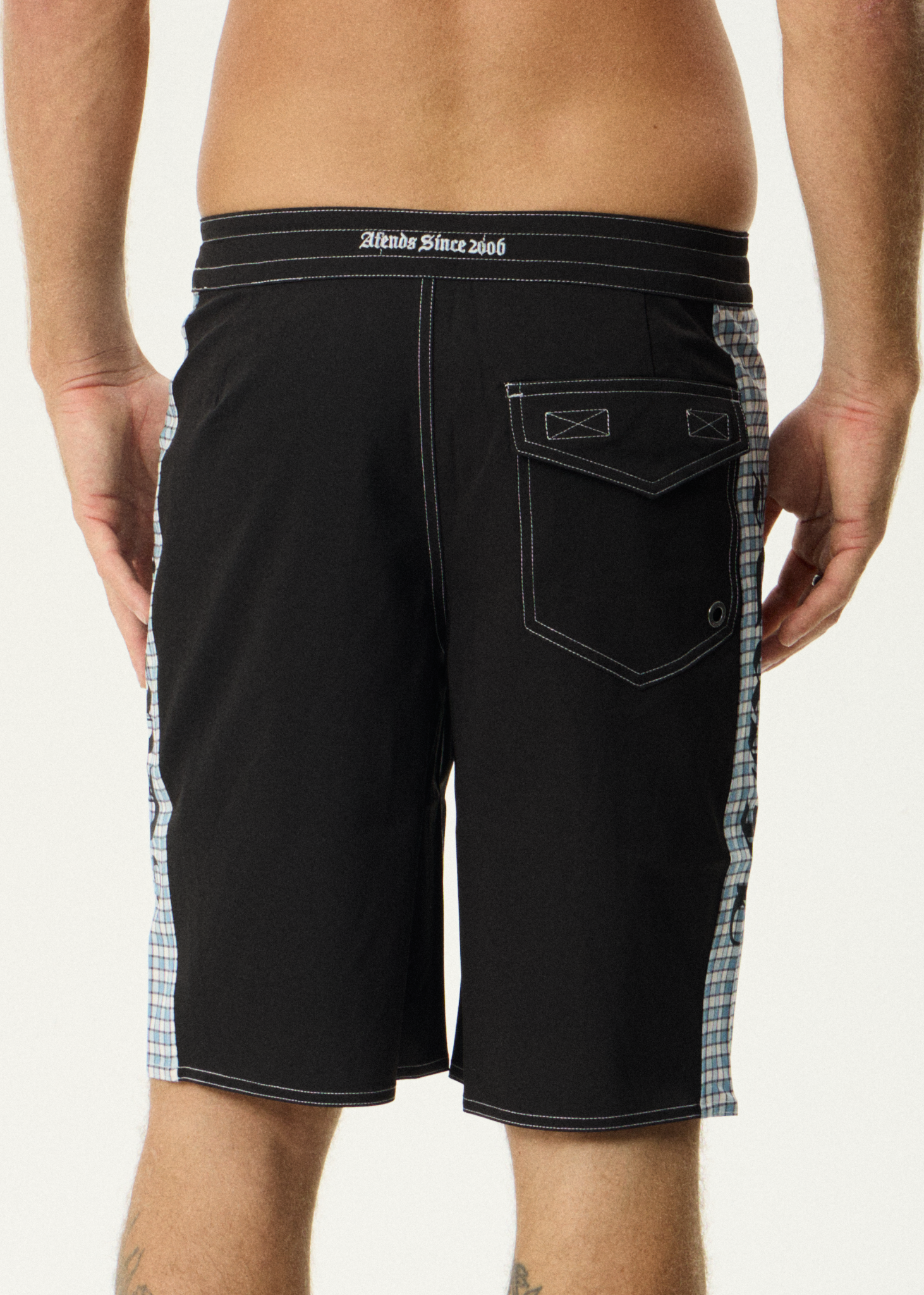 AFENDS Mens Evans - Surf Related Boardshort 20" - Black