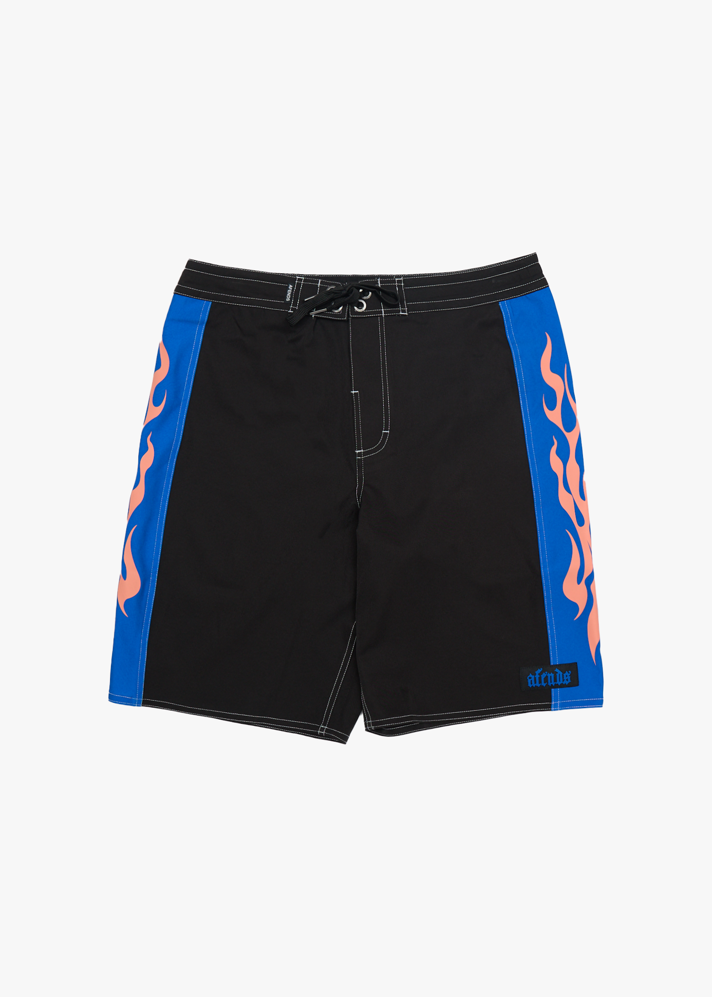 AFENDS Mens Rikki - Surf Related V.2 Boardshorts 20" - Black