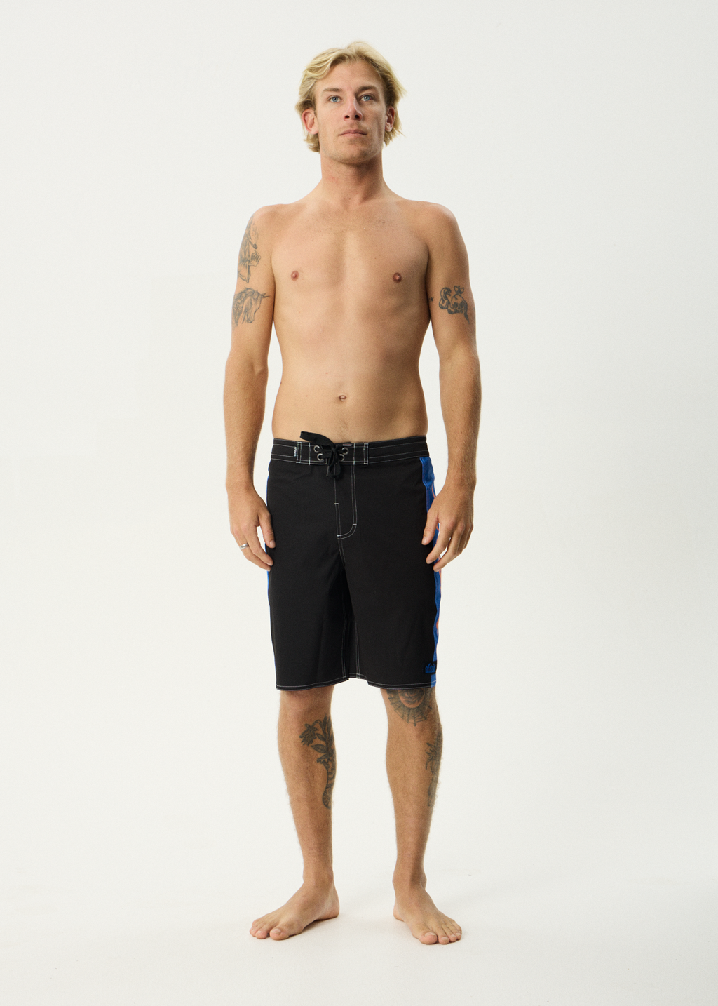 AFENDS Mens Rikki - Surf Related V.2 Boardshorts 20" - Black