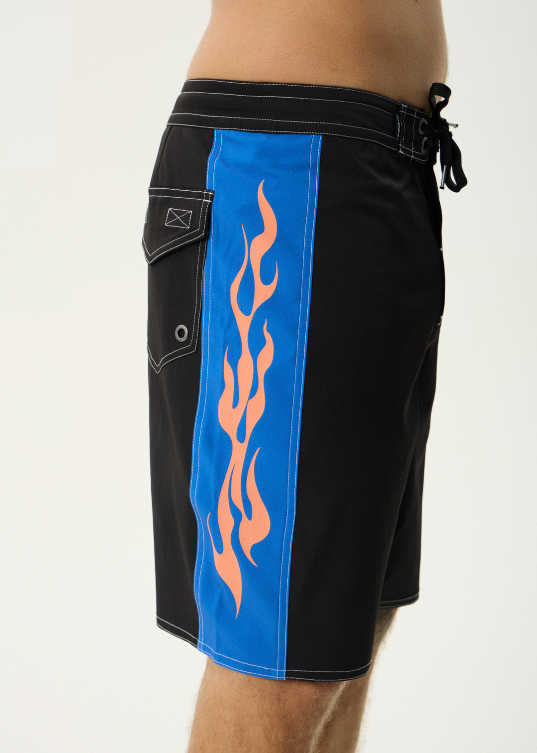AFENDS Mens Rikki - Surf Related V.2 Boardshorts 20" - Black