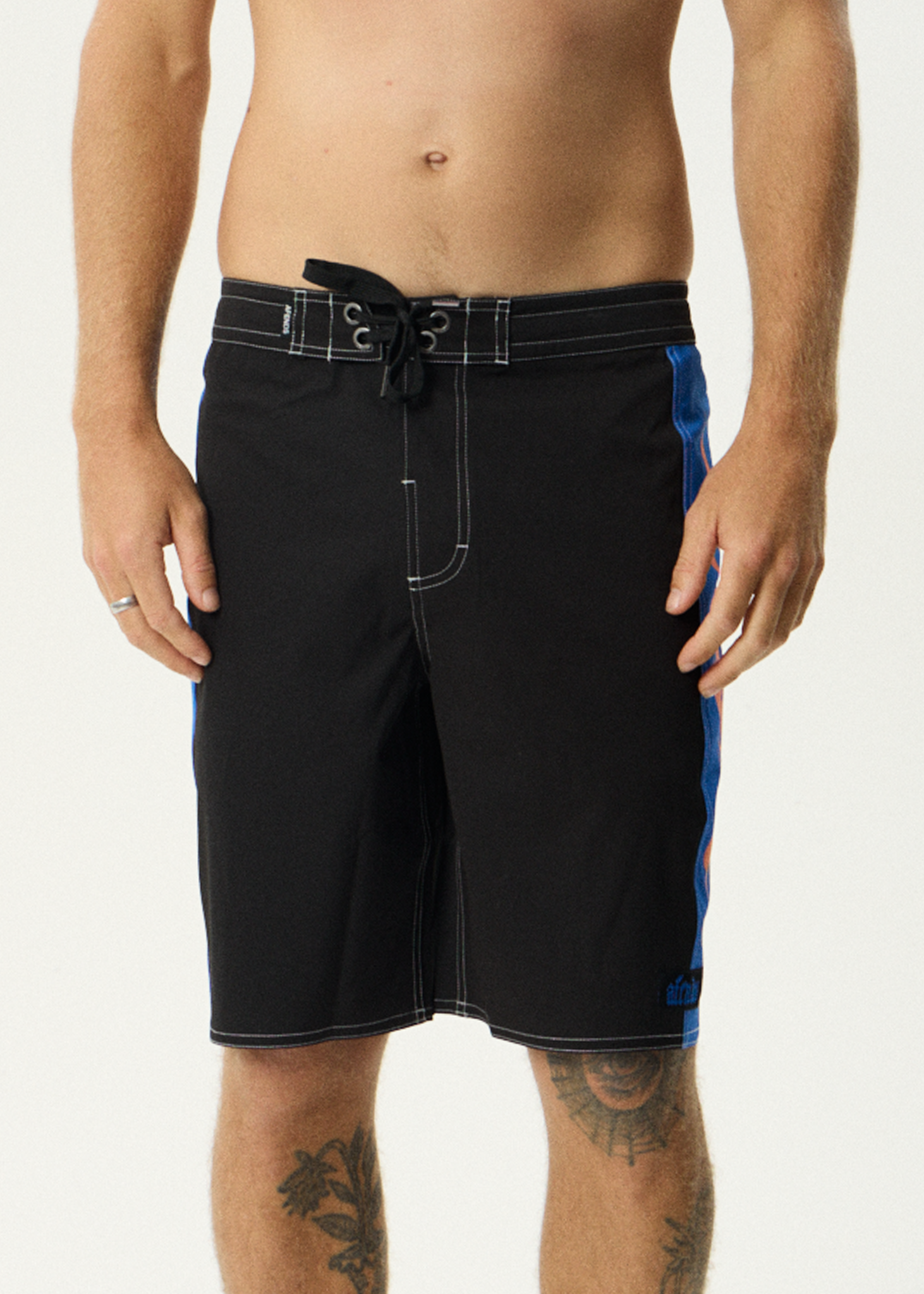 AFENDS Mens Rikki - Surf Related V.2 Boardshorts 20" - Black