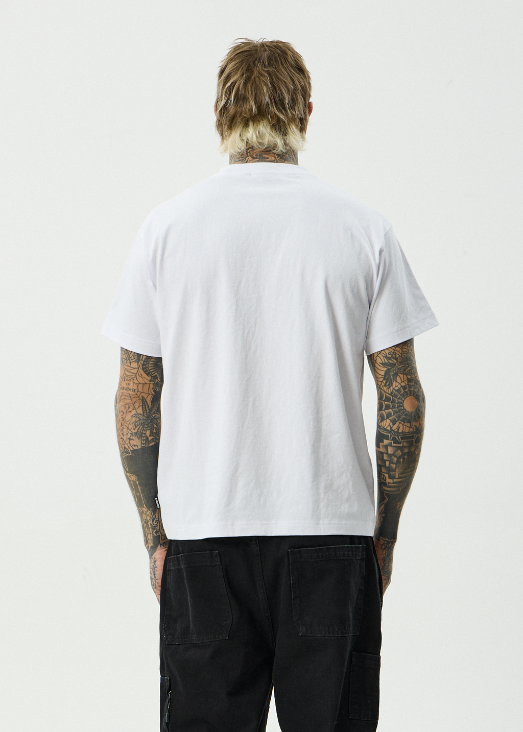 AFENDS Mens Maintenance - Recycled Boxy Fit Tee - White