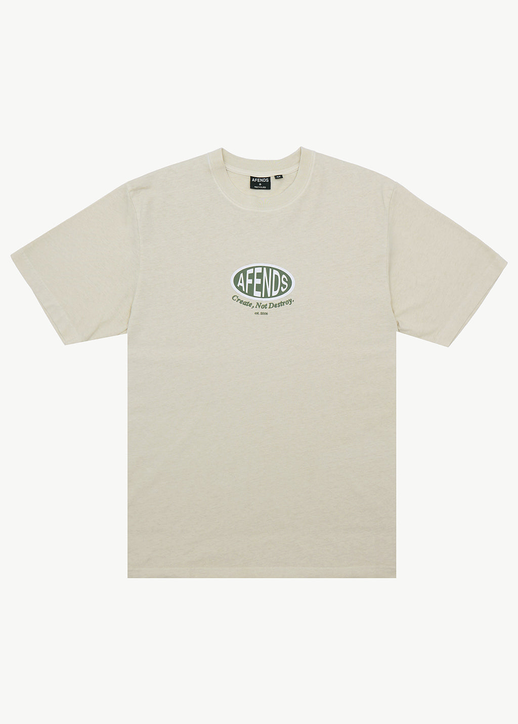 AFENDS Destroyed - Retro Tee - Moonbeam