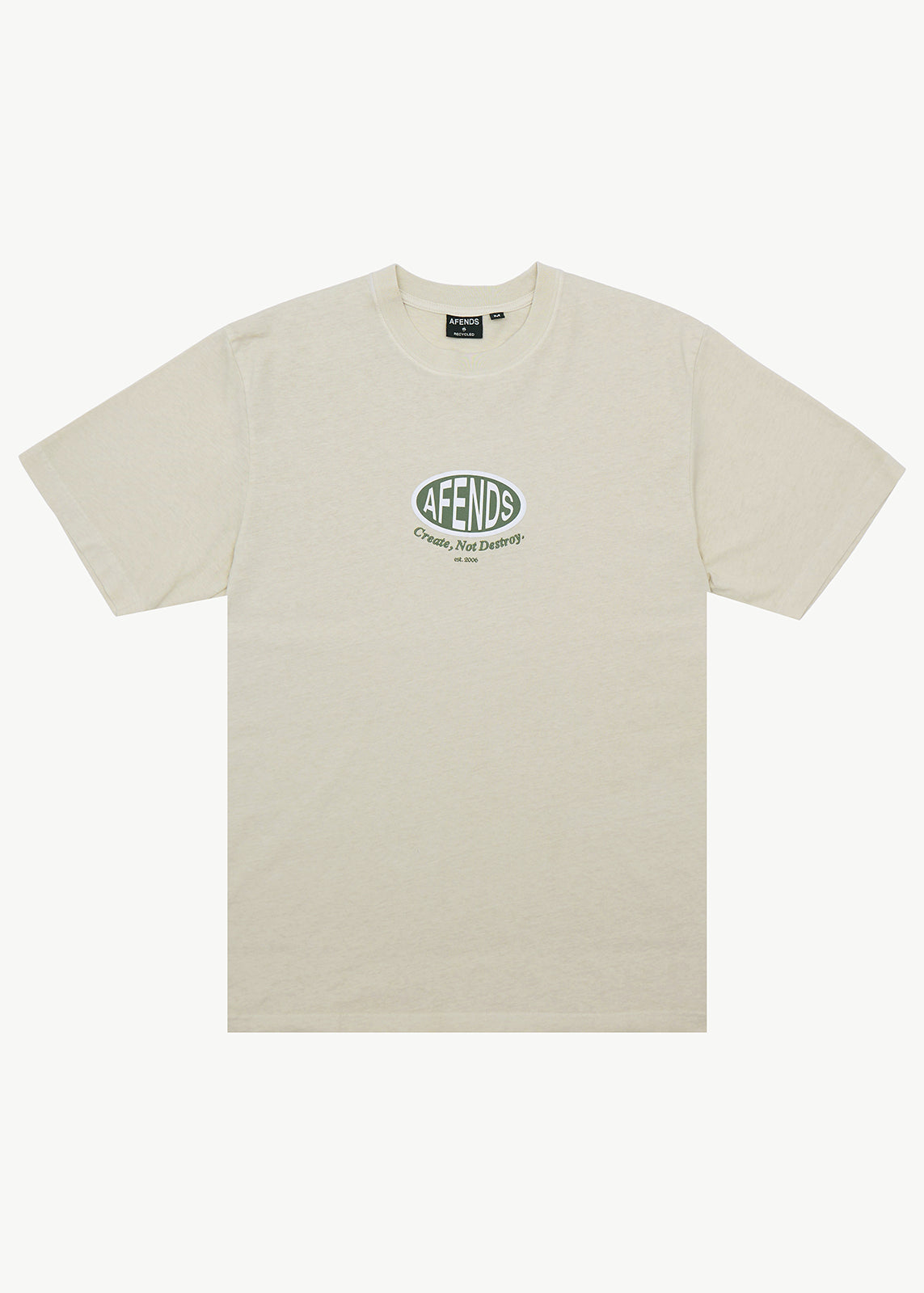 AFENDS Destroyed - Retro Tee - Moonbeam