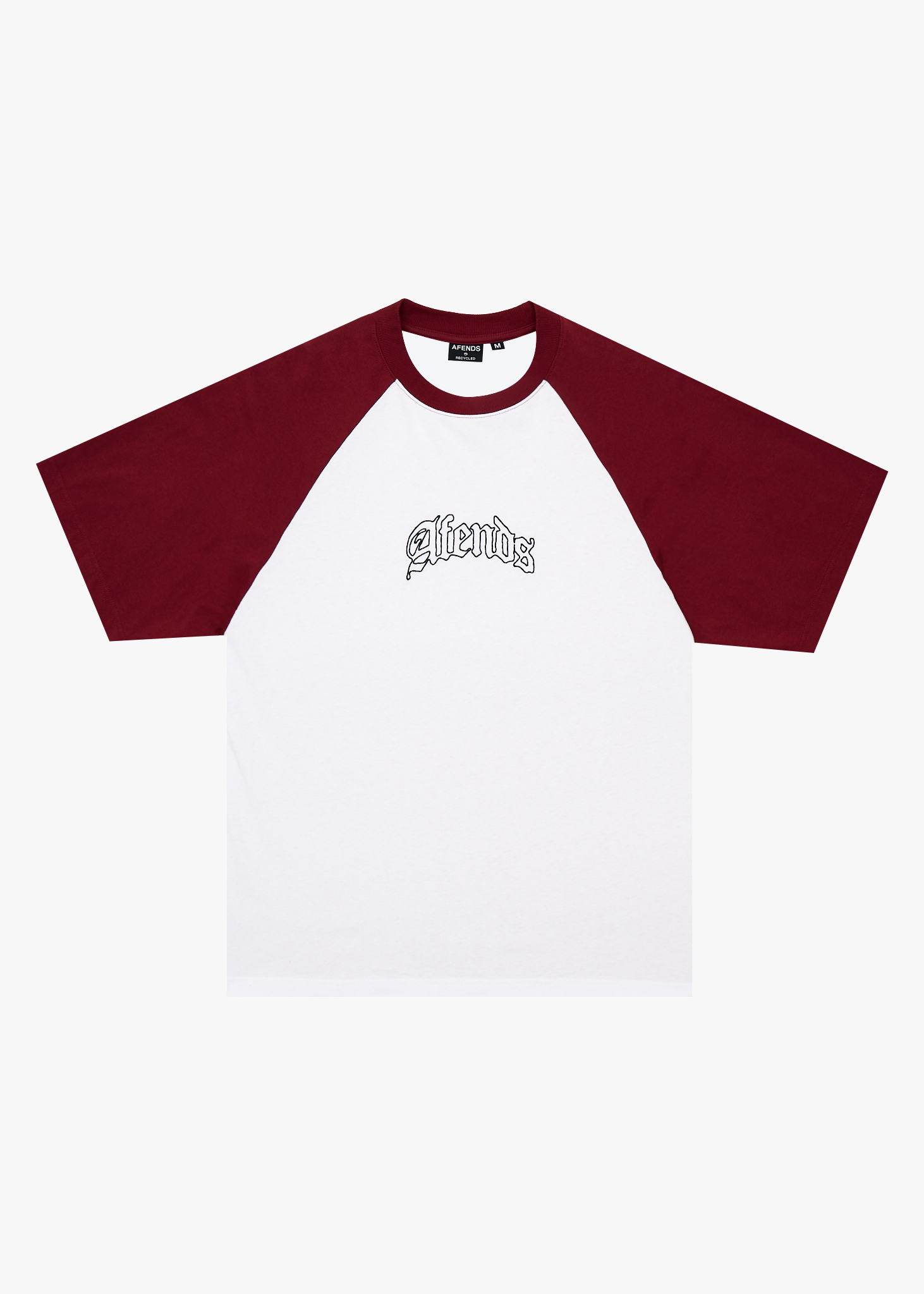 AFENDS Mens Home - Raglan Tee - White
