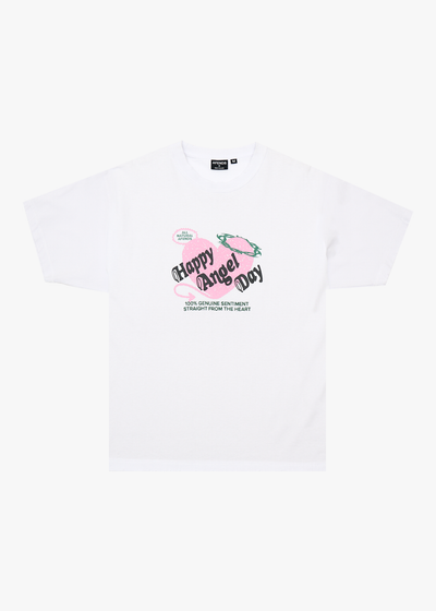 AFENDS Mens Genuine Sentiment - Recycled Heavyweight Boxy Fit Tee - White