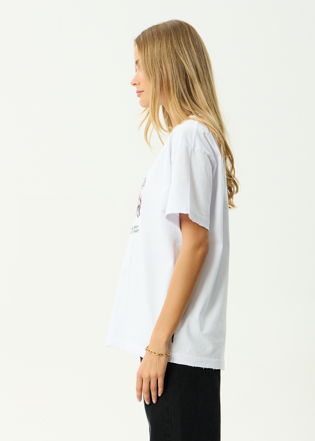 AFENDS Mens Genuine Sentiment - Recycled Heavyweight Boxy Fit Tee - White