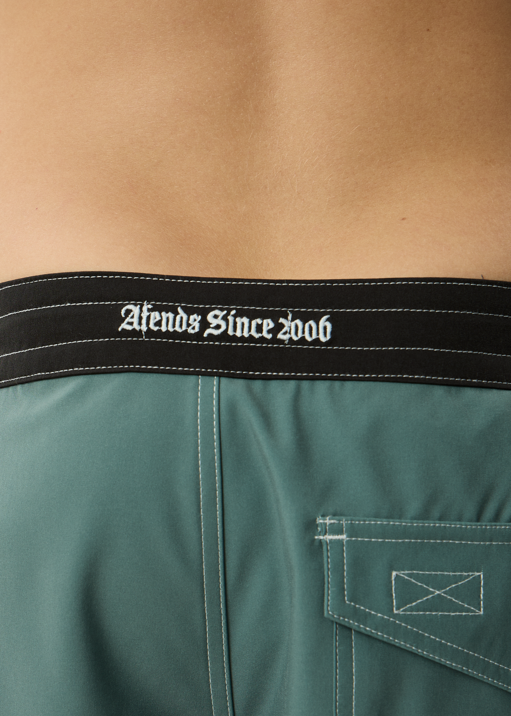 AFENDS Mens Temporal - Recycled Surf Related V2 Boardshort 18 Inch - Sycamore