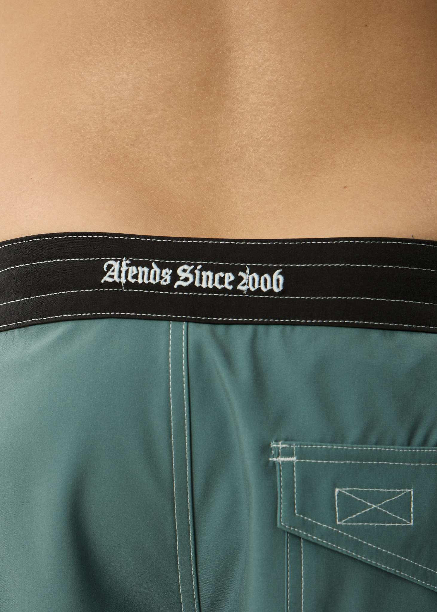 AFENDS Mens Temporal - Recycled Surf Related V2 Boardshort 18 Inch - Sycamore