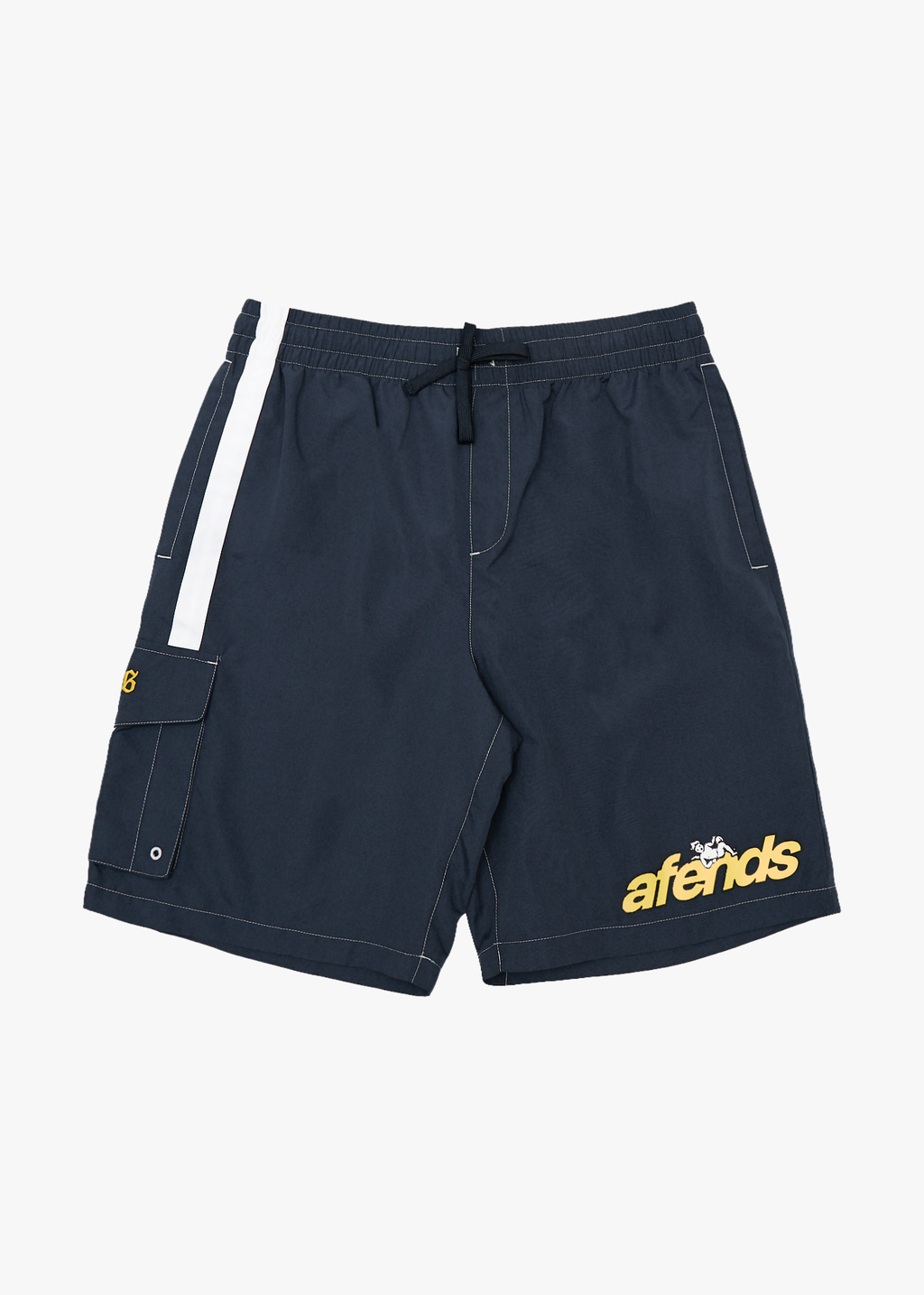 AFENDS Mens Angel Boy - Recycled Cargo Short 20 Inch - Deep Sea