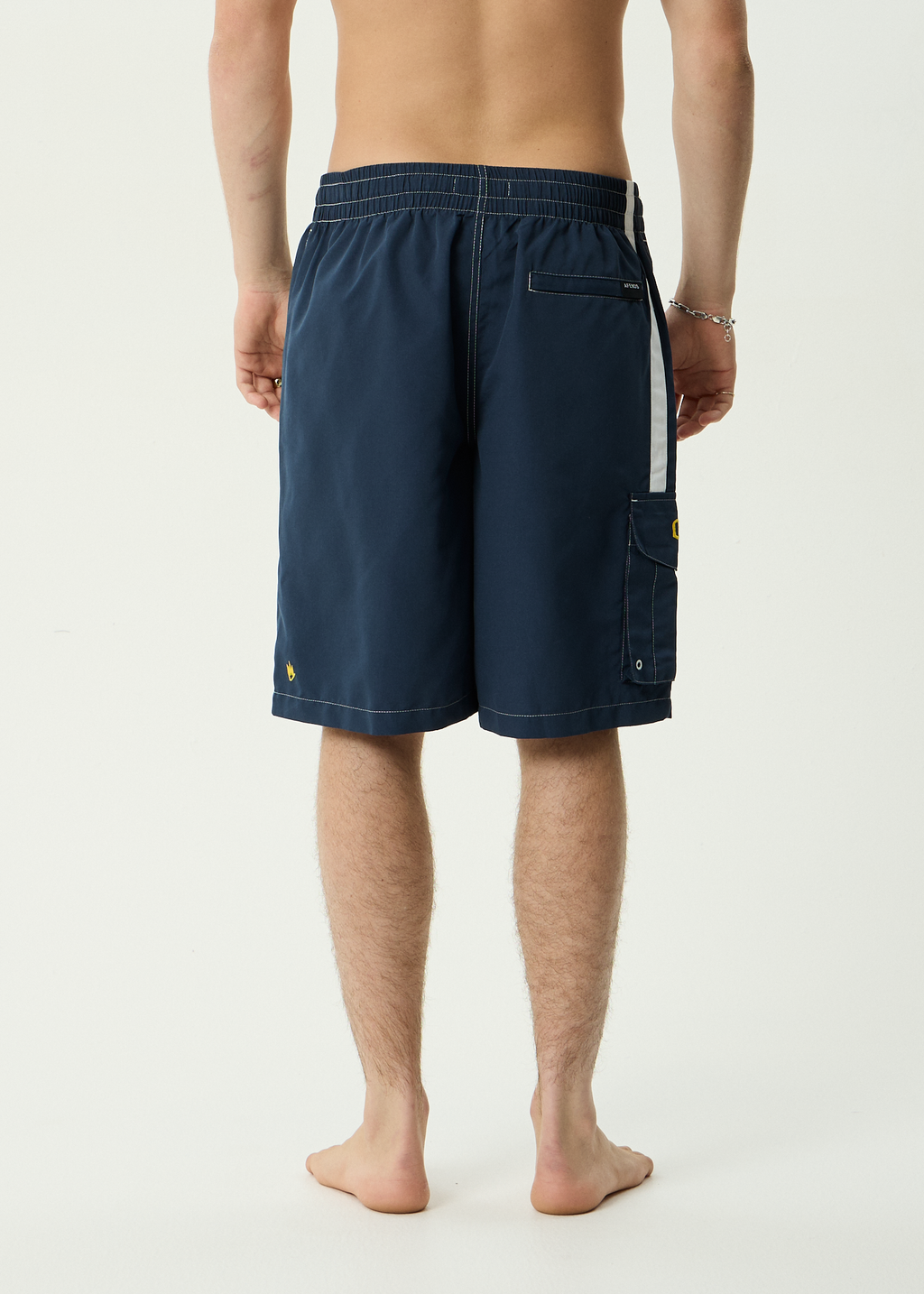 AFENDS Mens Angel Boy - Recycled Cargo Short 20 Inch - Deep Sea