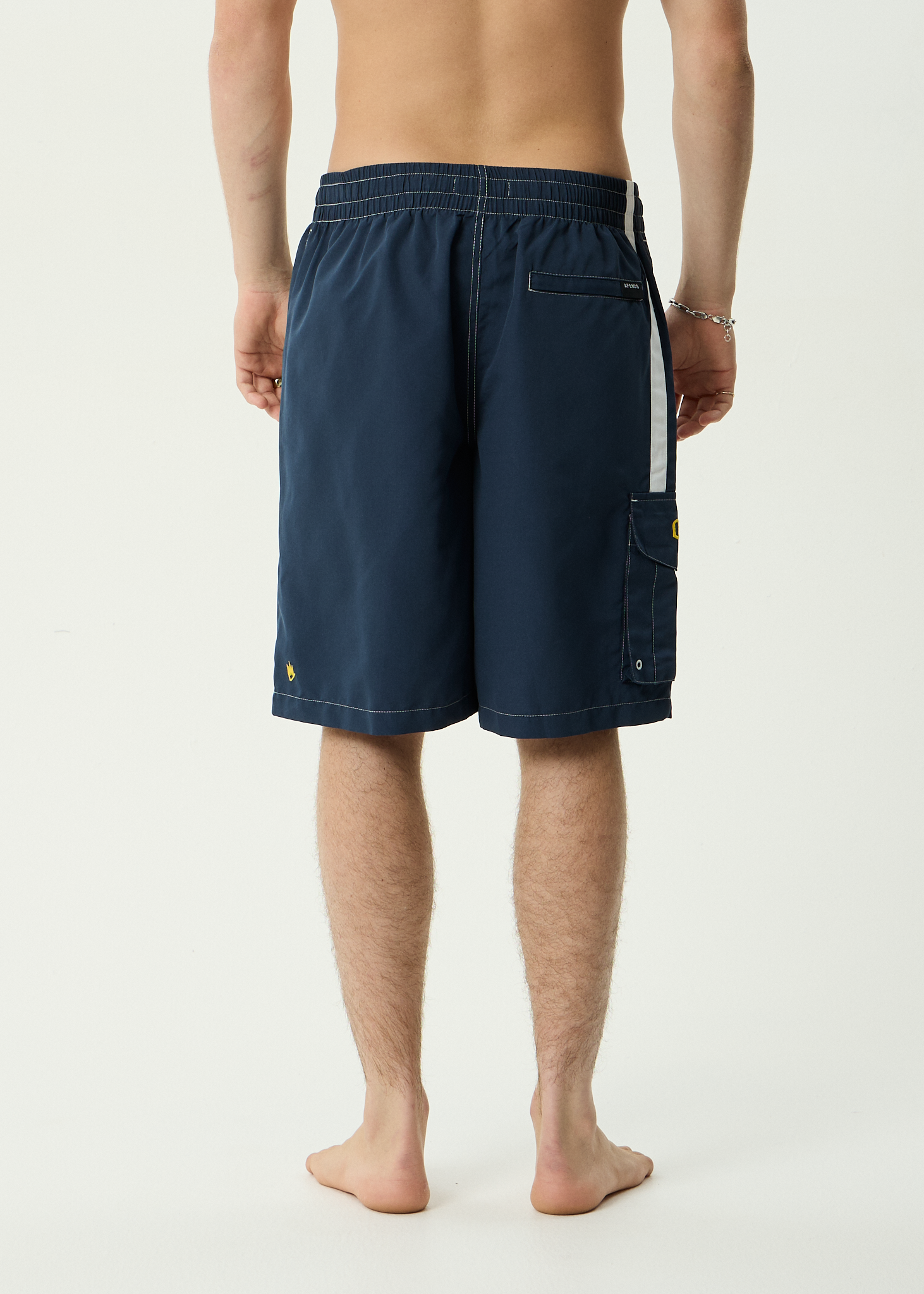AFENDS Mens Angel Boy - Recycled Cargo Short 20 Inch - Deep Sea