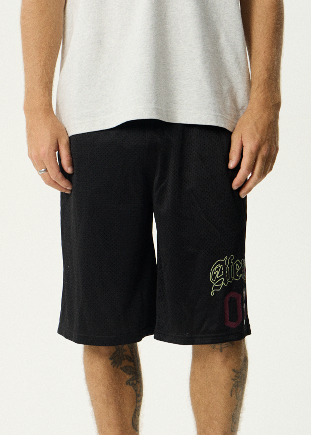 AFENDS Mens Zero Six - Basketball Short 18" - Black