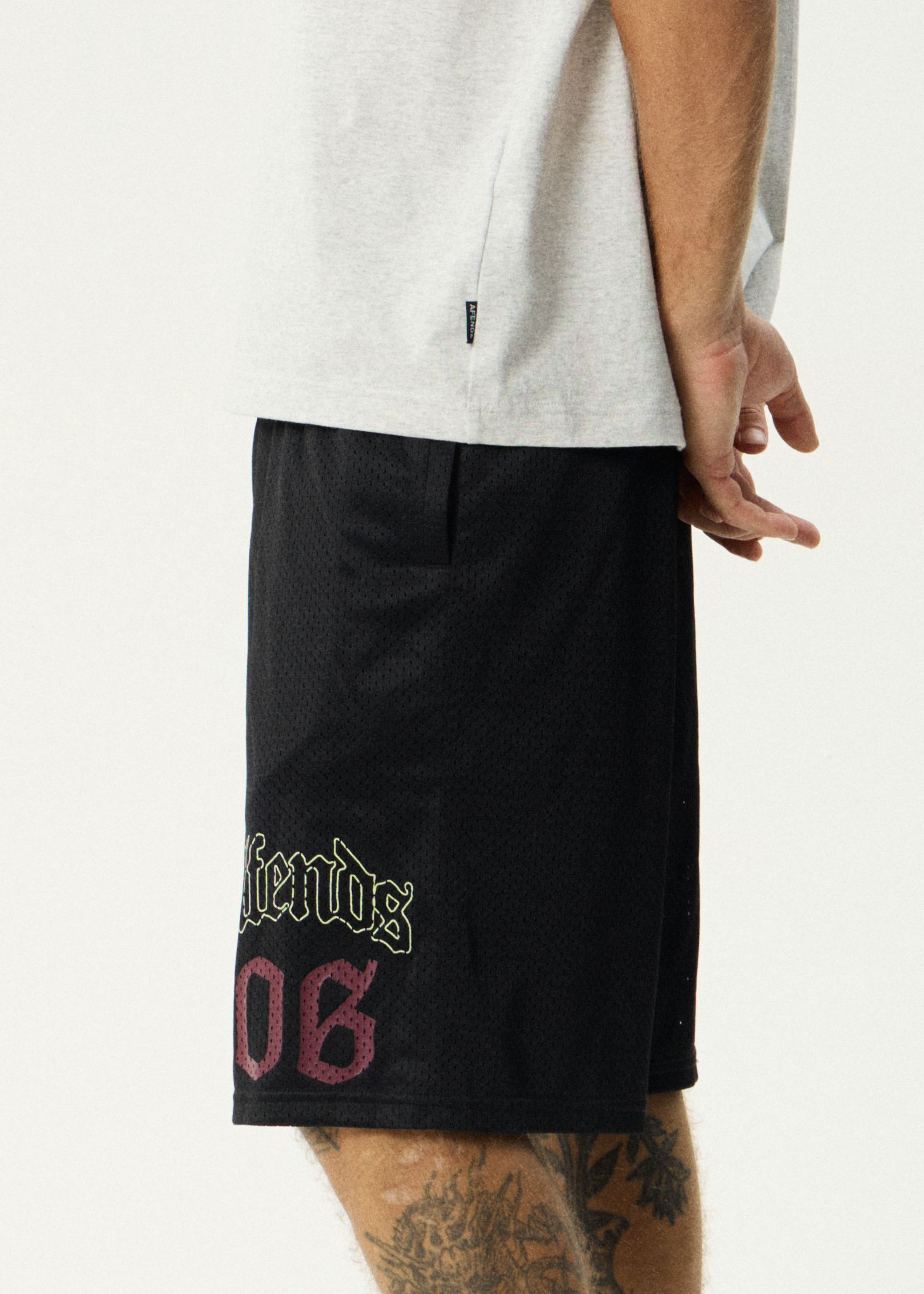 AFENDS Mens Zero Six - Basketball Short 22" - Black