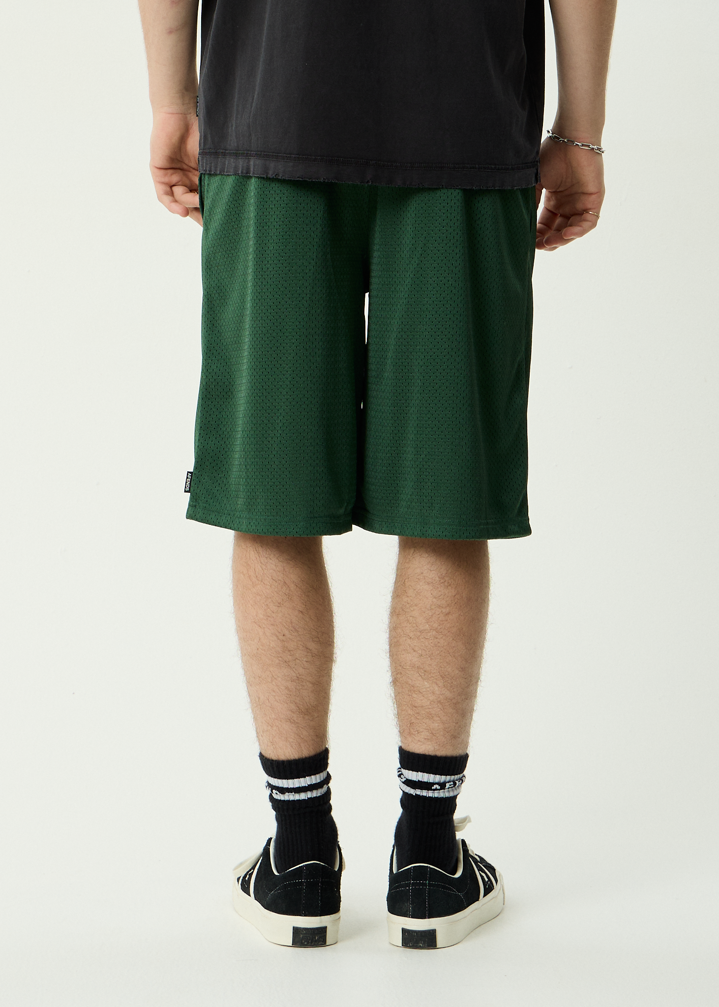 AFENDS Mens Zero Six - Recycled Basketball Short 18 Inch - Pine