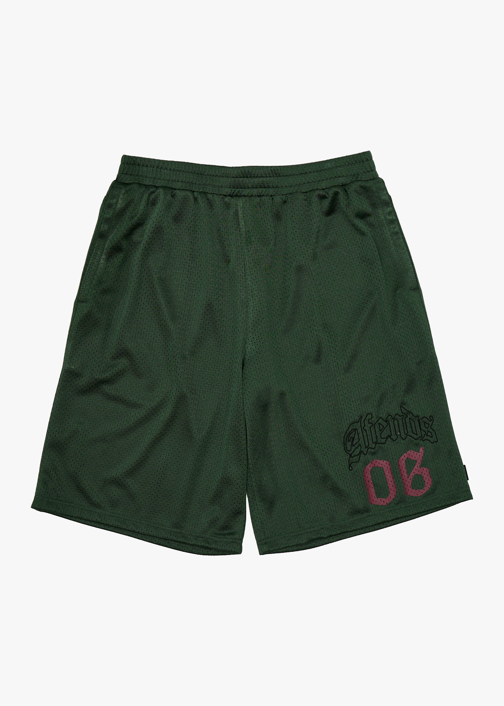 AFENDS Mens Zero Six - Recycled Basketball Short 18 Inch - Pine