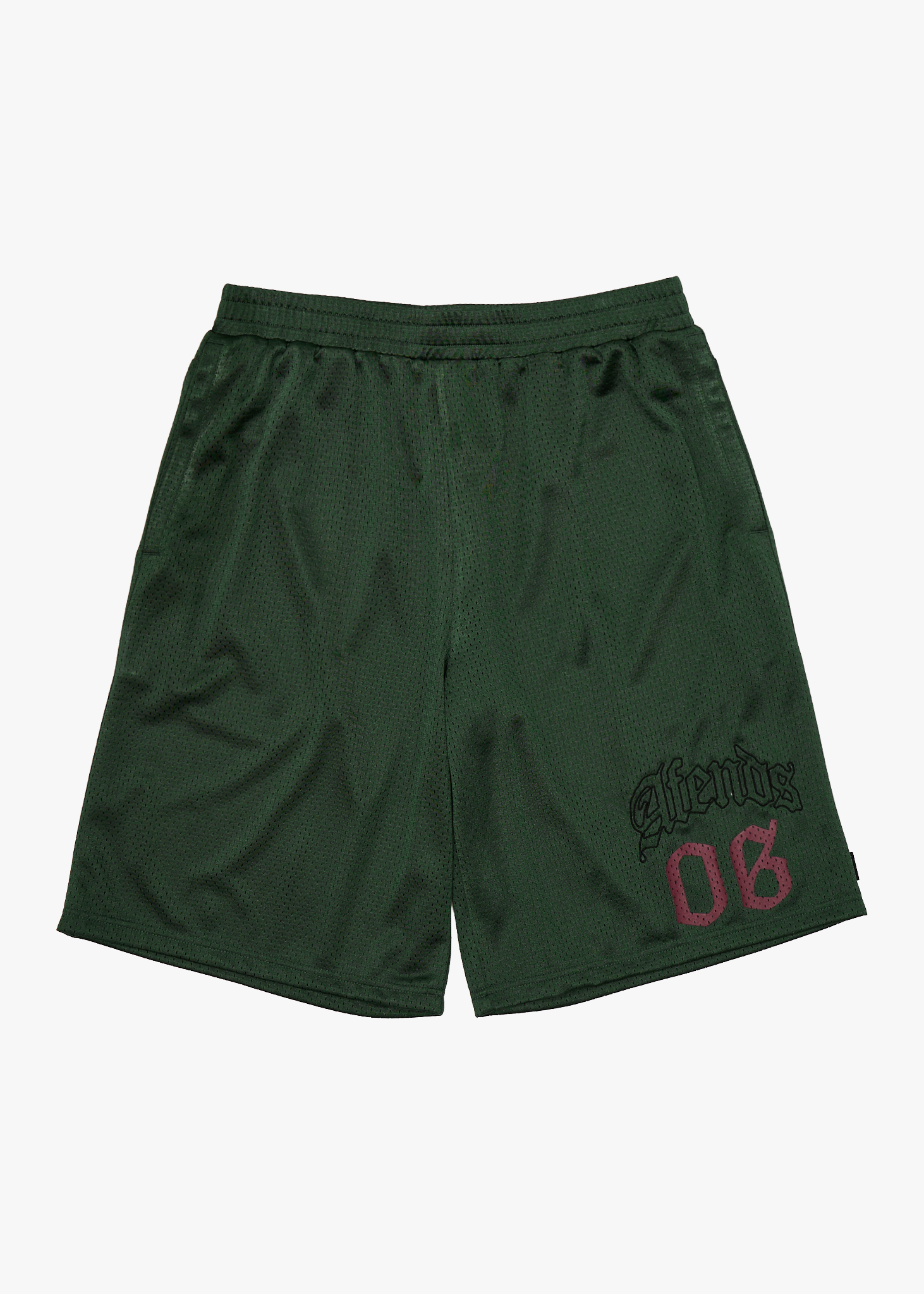 AFENDS Mens Zero Six - Recycled Basketball Short 18 Inch - Pine