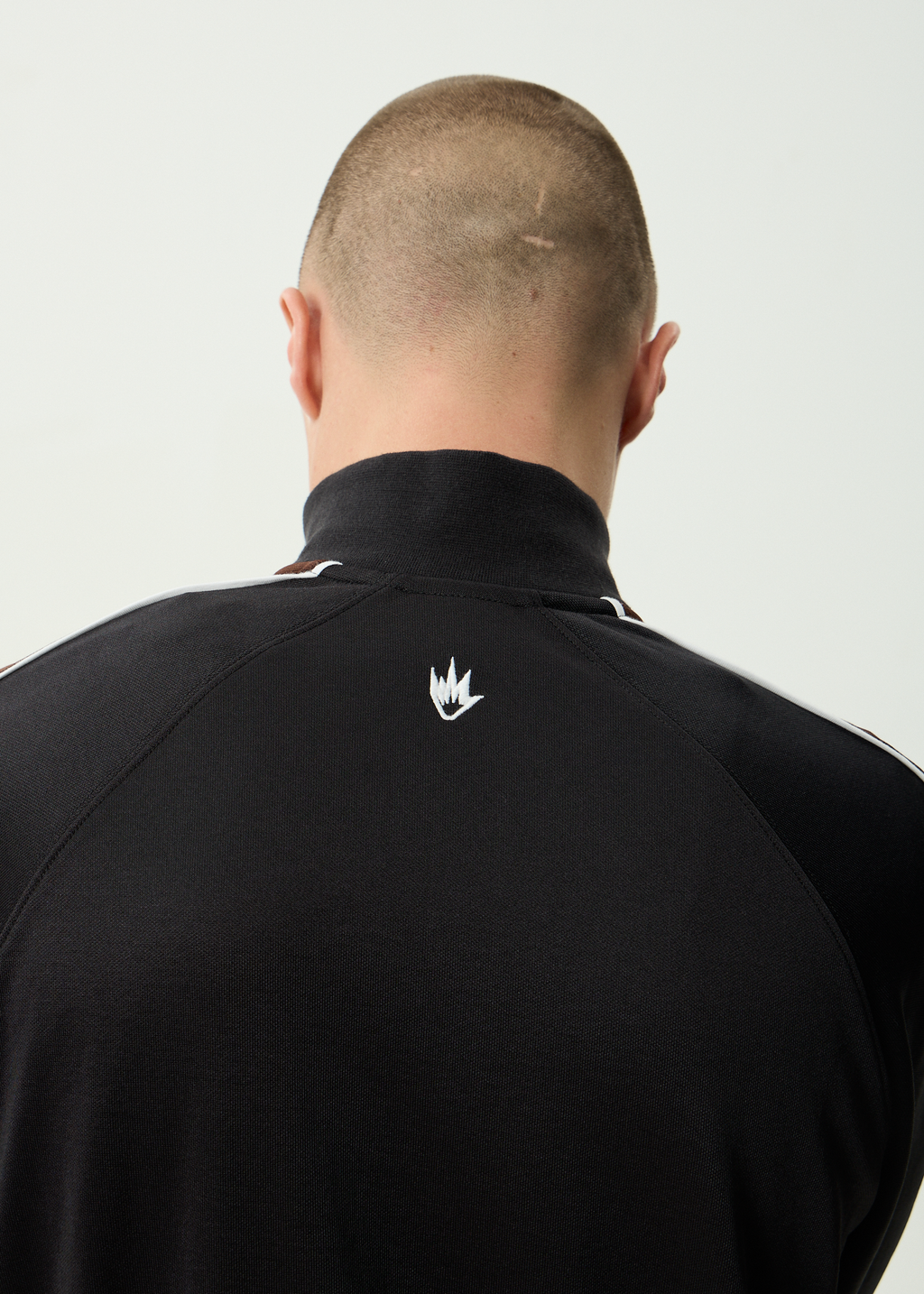 AFENDS Mens Machine - Zip Through Track Jacket - Black