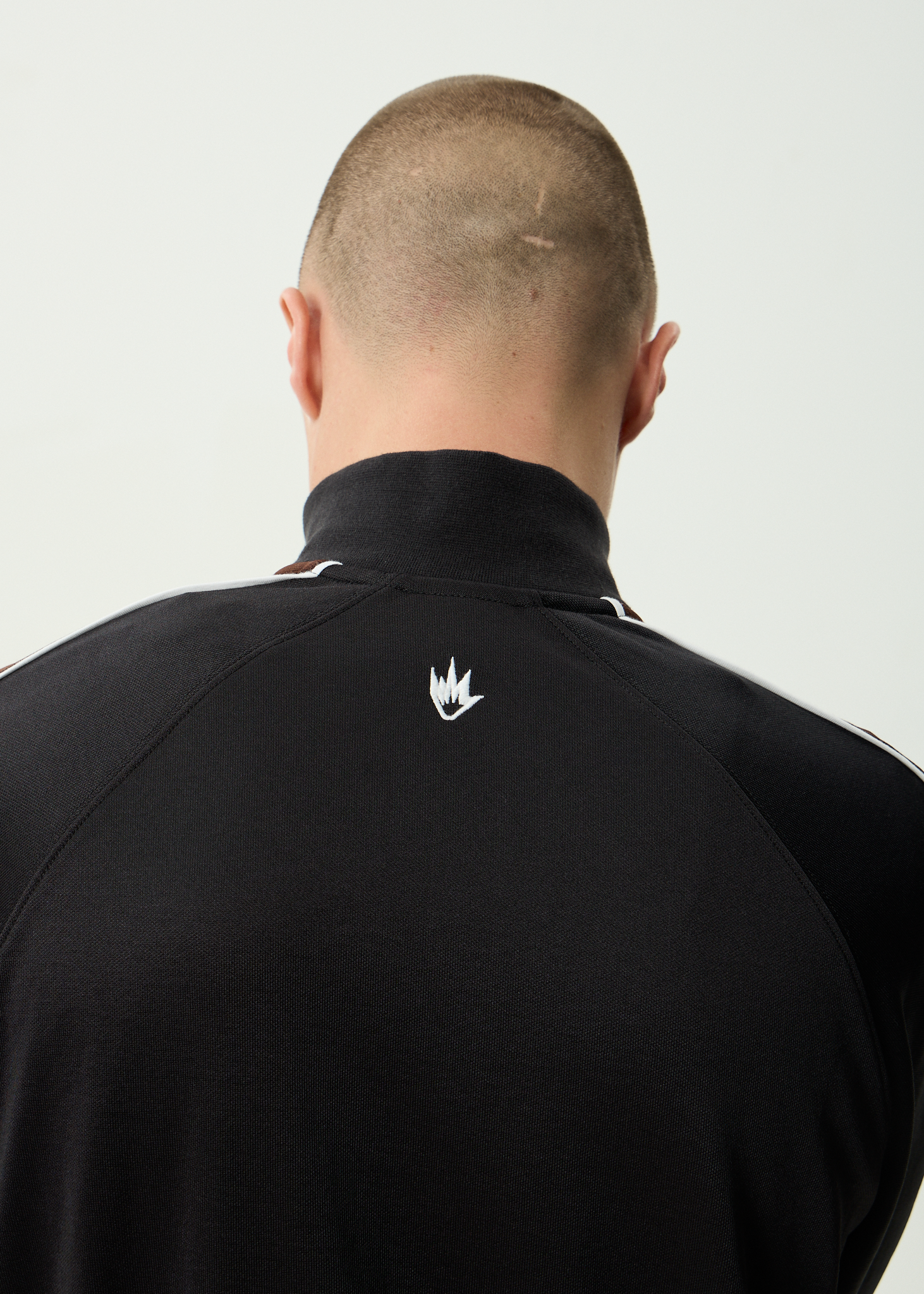 AFENDS Mens Machine - Zip Through Track Jacket - Black