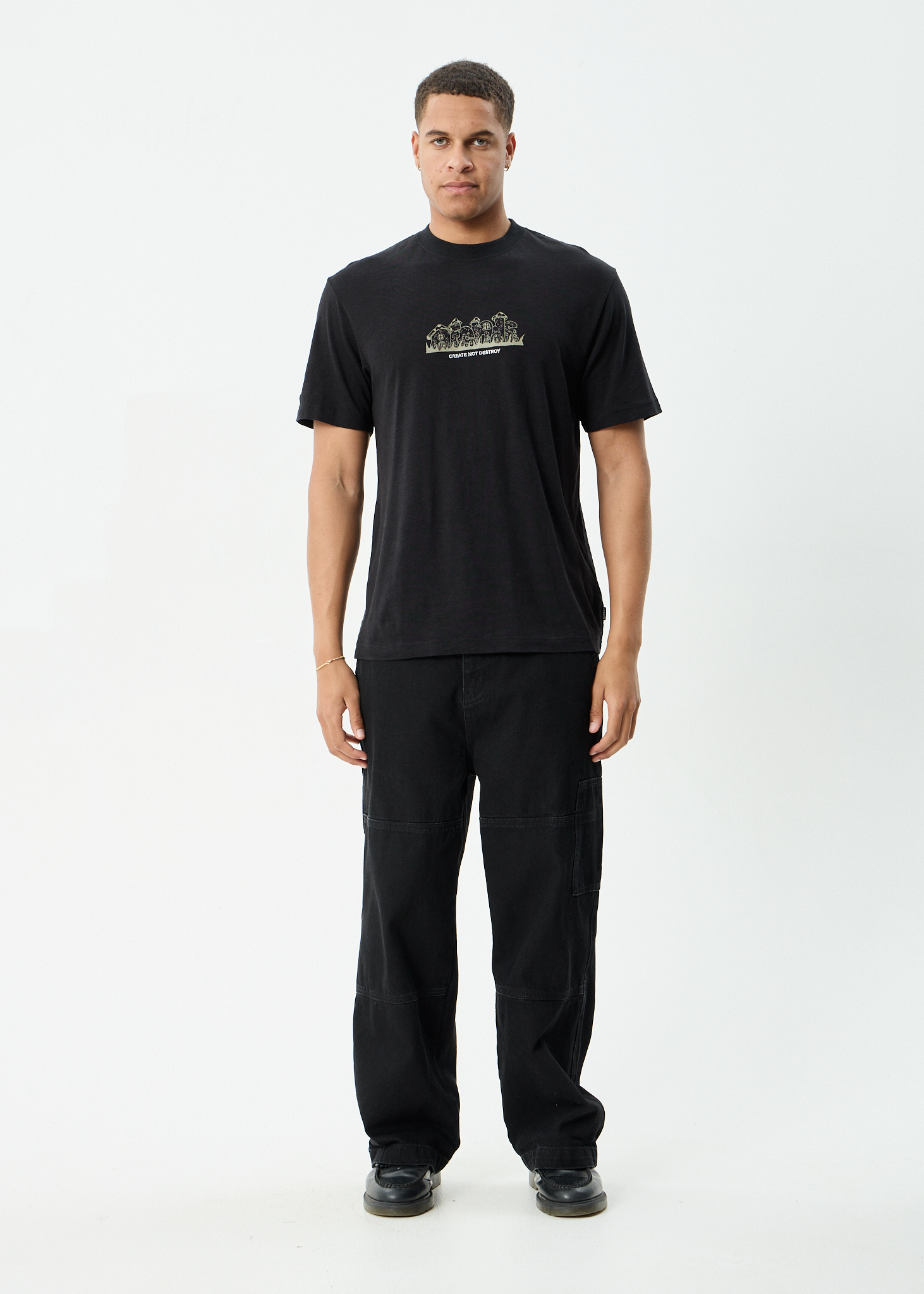 AFENDS Mens Allure - Retro Tee - Black