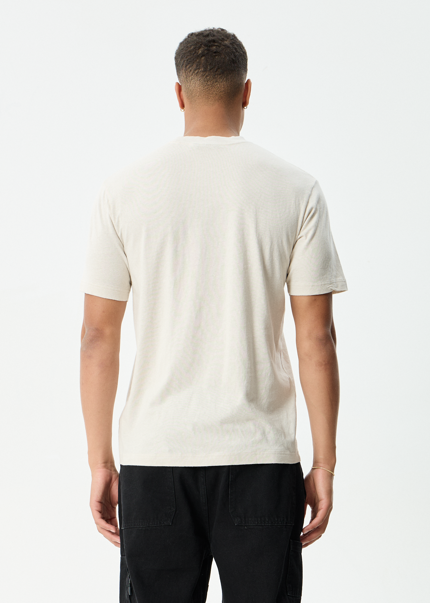 AFENDS Mens Allure - Retro Tee - Moonbeam