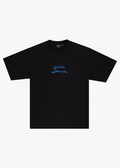 AFENDS Mens Mind Melt - Boxy Tee - Black